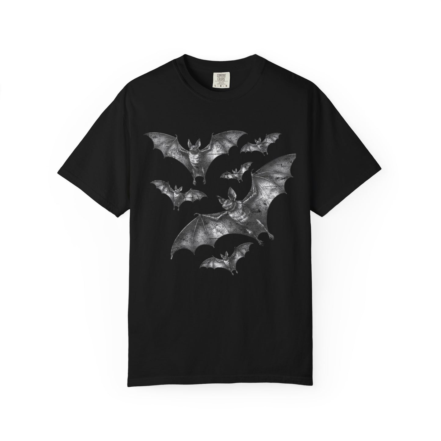 Bat Retro Goth TShirt Vintage Grunge Style Bat Shirt For Halloween Party Spooky Vibes Witchy Dark Academia Comfort Colors Oversized Shirt