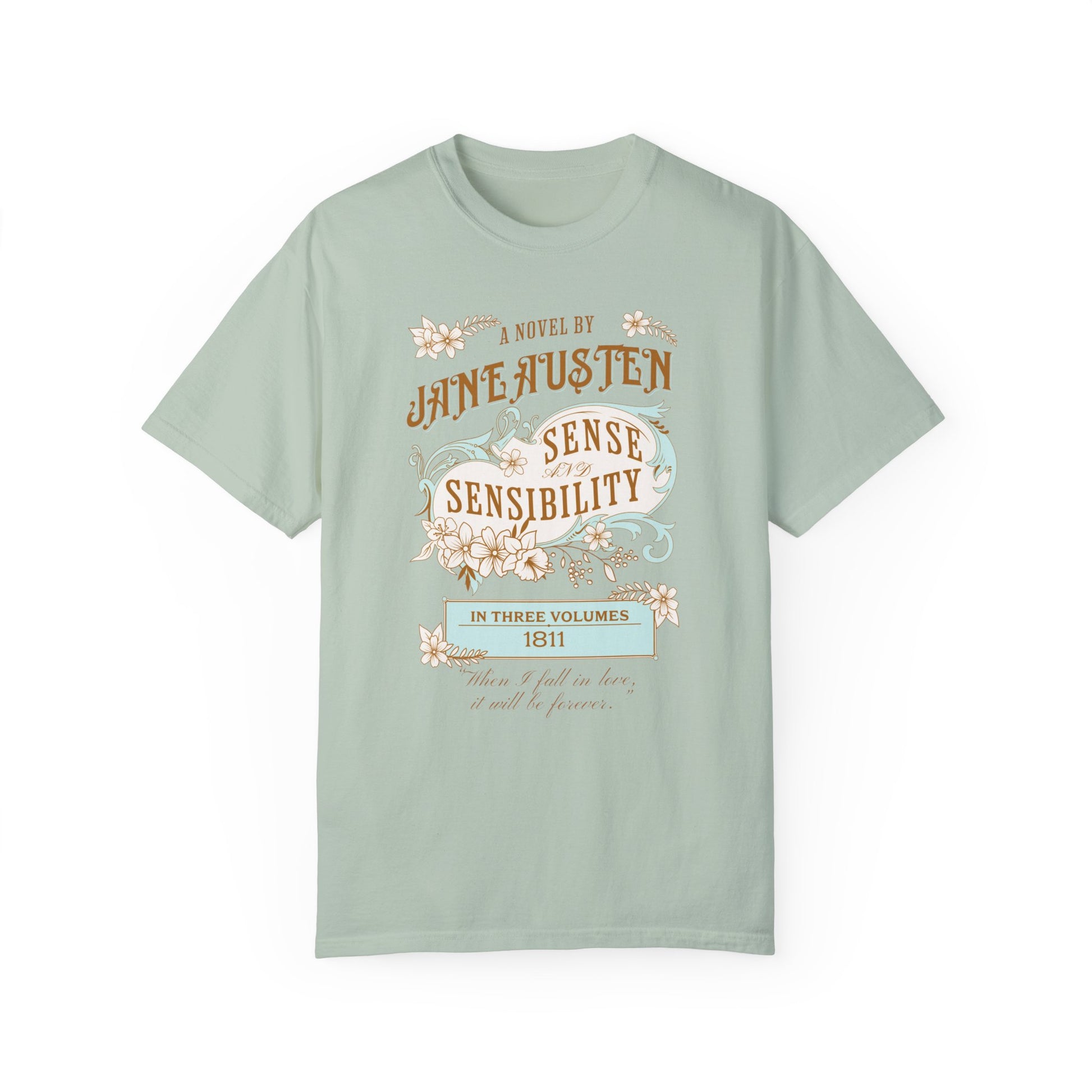 Sense and Sensibility Jane Austen Fan Gift For Historical Romance Reader T-Shirt Printify Bay S