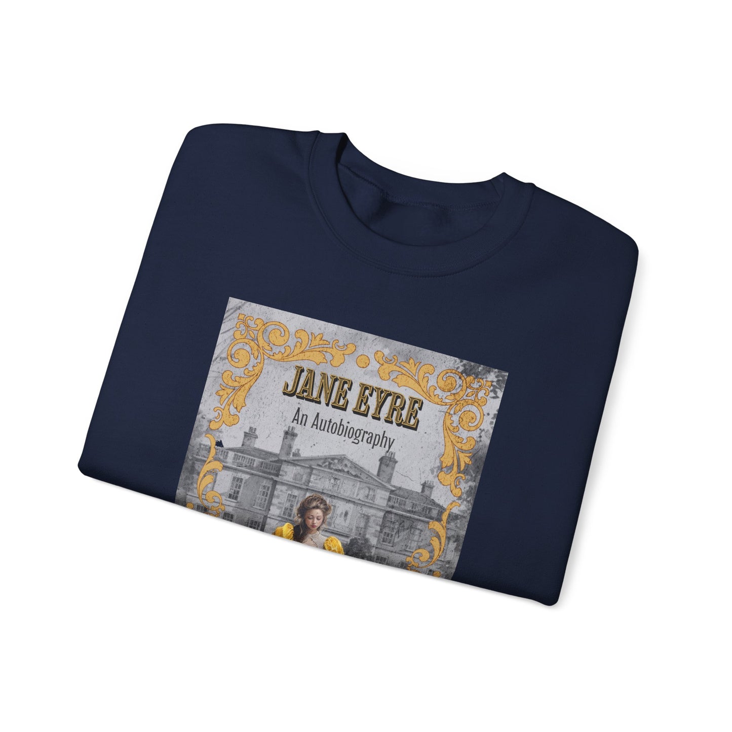 Jane Eyre Sweatshirt, Charlotte Brontë Historical Romance Sweater, Bookish Literary Brontë Sisters Fan Art Gift, Gift for Her, Readers, Sweatshirt Printify