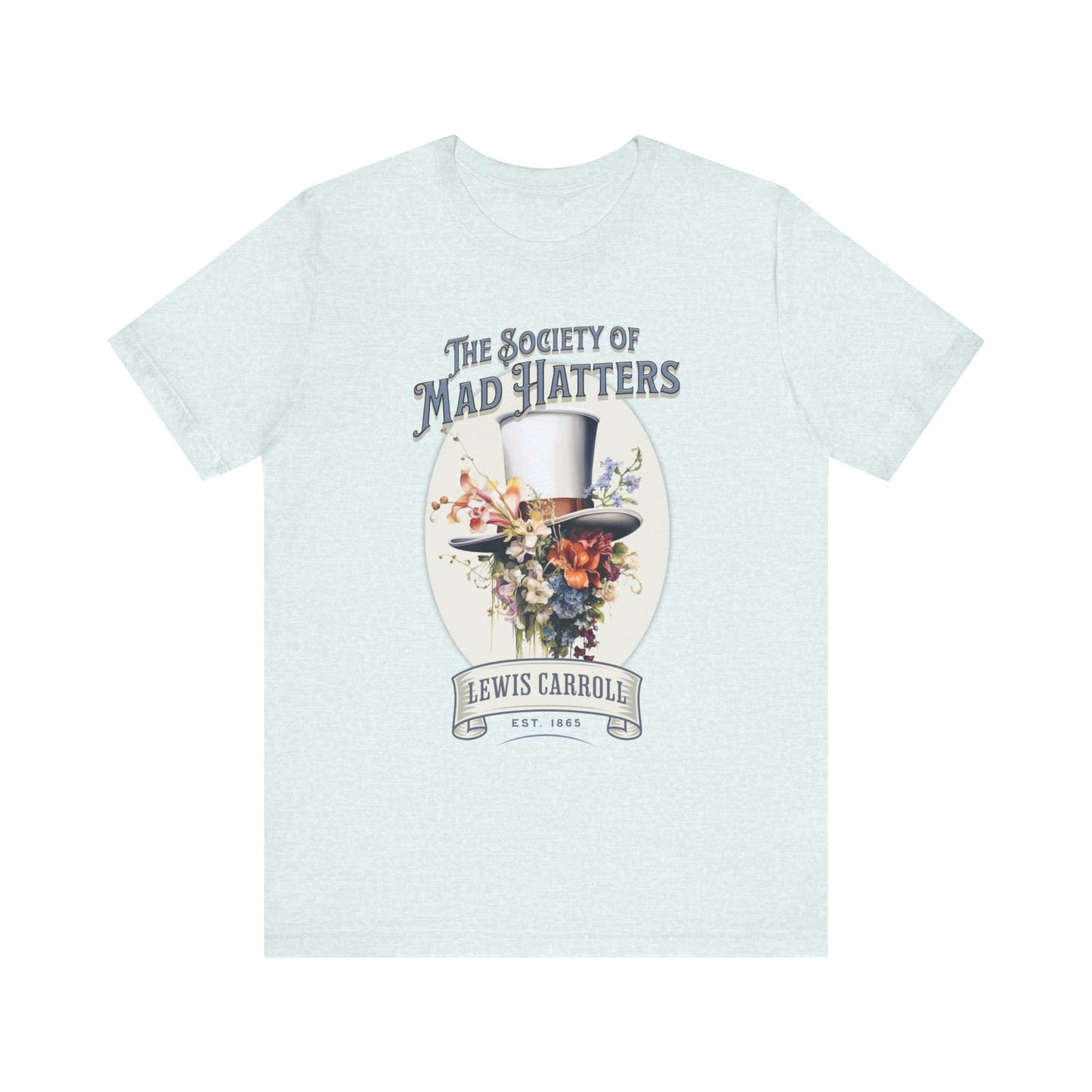 3001 Unisex Jersey Short Sleeve Tee Alice in Wonderland T-Shirt Printify Heather Ice Blue S