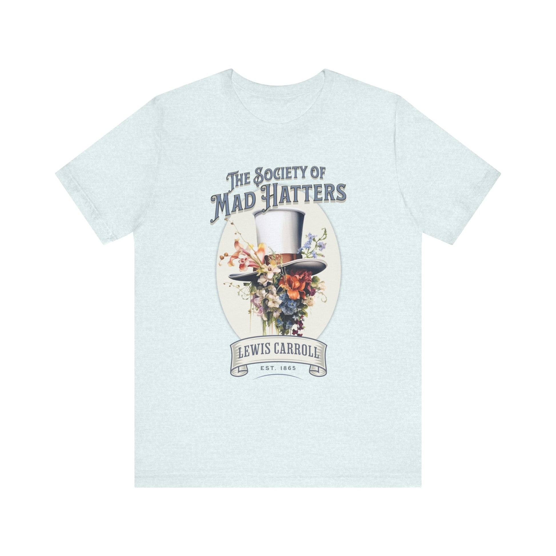 3001 Unisex Jersey Short Sleeve Tee Alice in Wonderland T-Shirt Printify Heather Ice Blue S