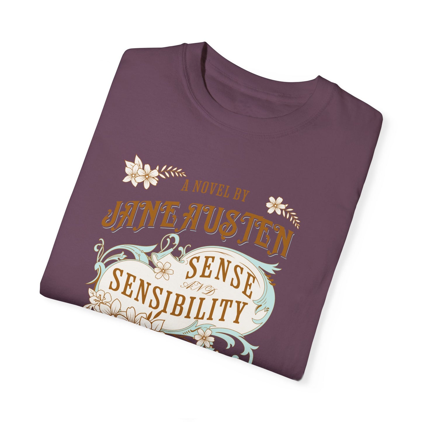 Jane Austen T-Shirt, Sense & Sensibility Historical Romance Comfort Colors Tee, Bookish Literary Jane Austen Fan Art Gift for Her, Readers, T-Shirt Printify