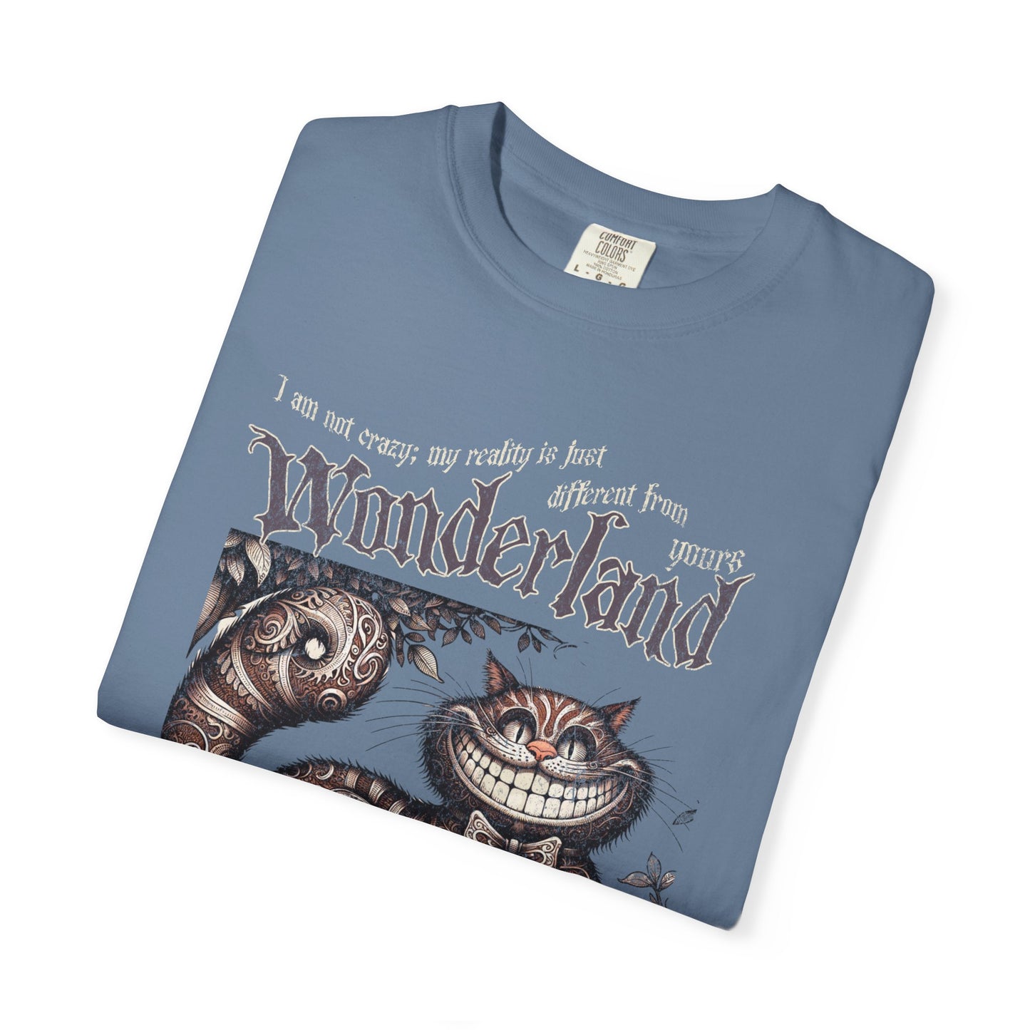 Cheshire Cat Alice in Wonderland TShirt Comfort Colors Oversized T-Shirt Dark Academia Mad Hatter Tea Party Bookish Book Lover Booktok Gift