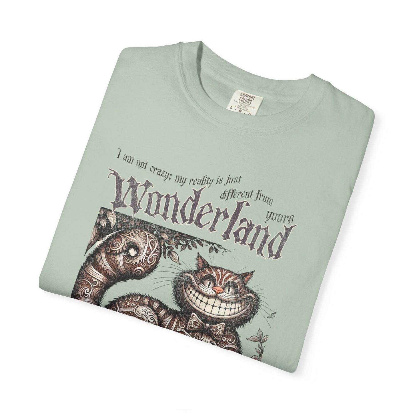 Cheshire Cat Alice in Wonderland TShirt Comfort Colors Oversized T-Shirt Dark Academia Mad Hatter Tea Party Bookish Book Lover Booktok Gift