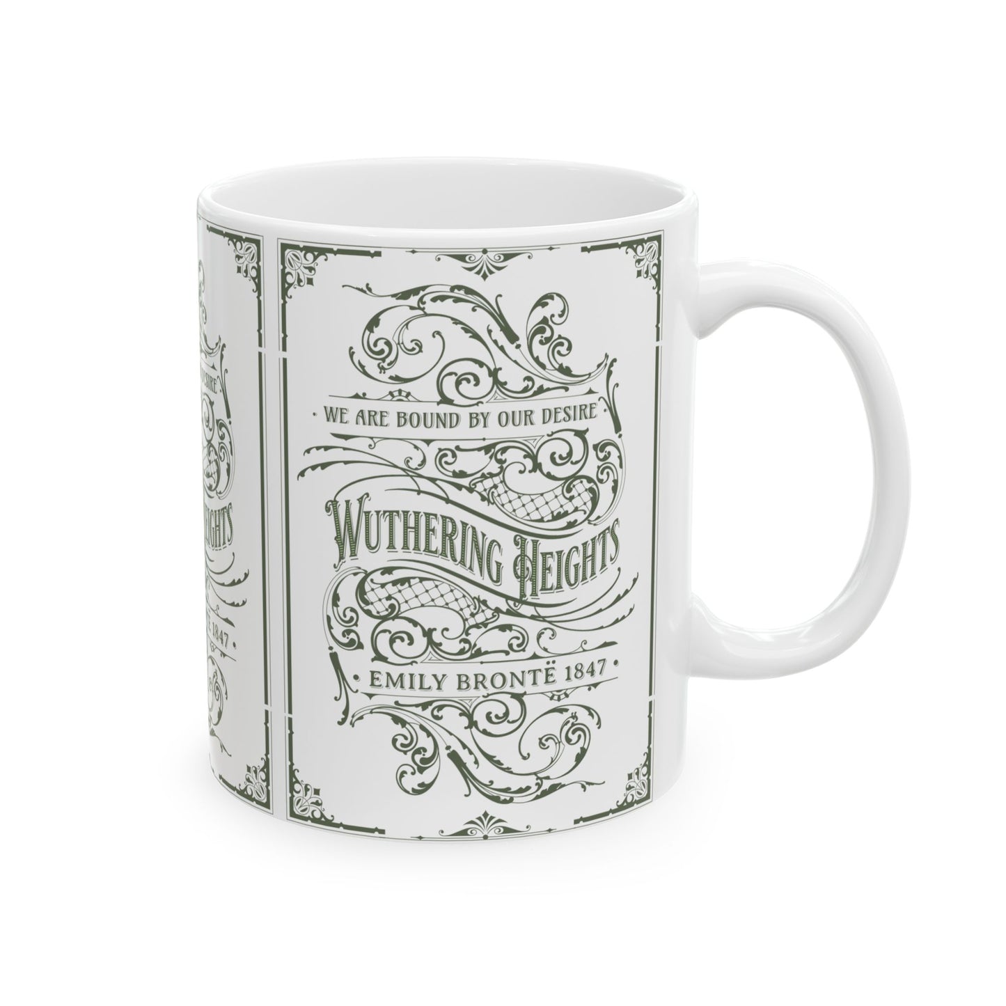 Wuthering Heights Coffee Mug Emily Brontë Historical Romance Reader Gift For BFF Bookish Literary Gift, Heathcliffe Catherine Bookclub Gift Mug Printify