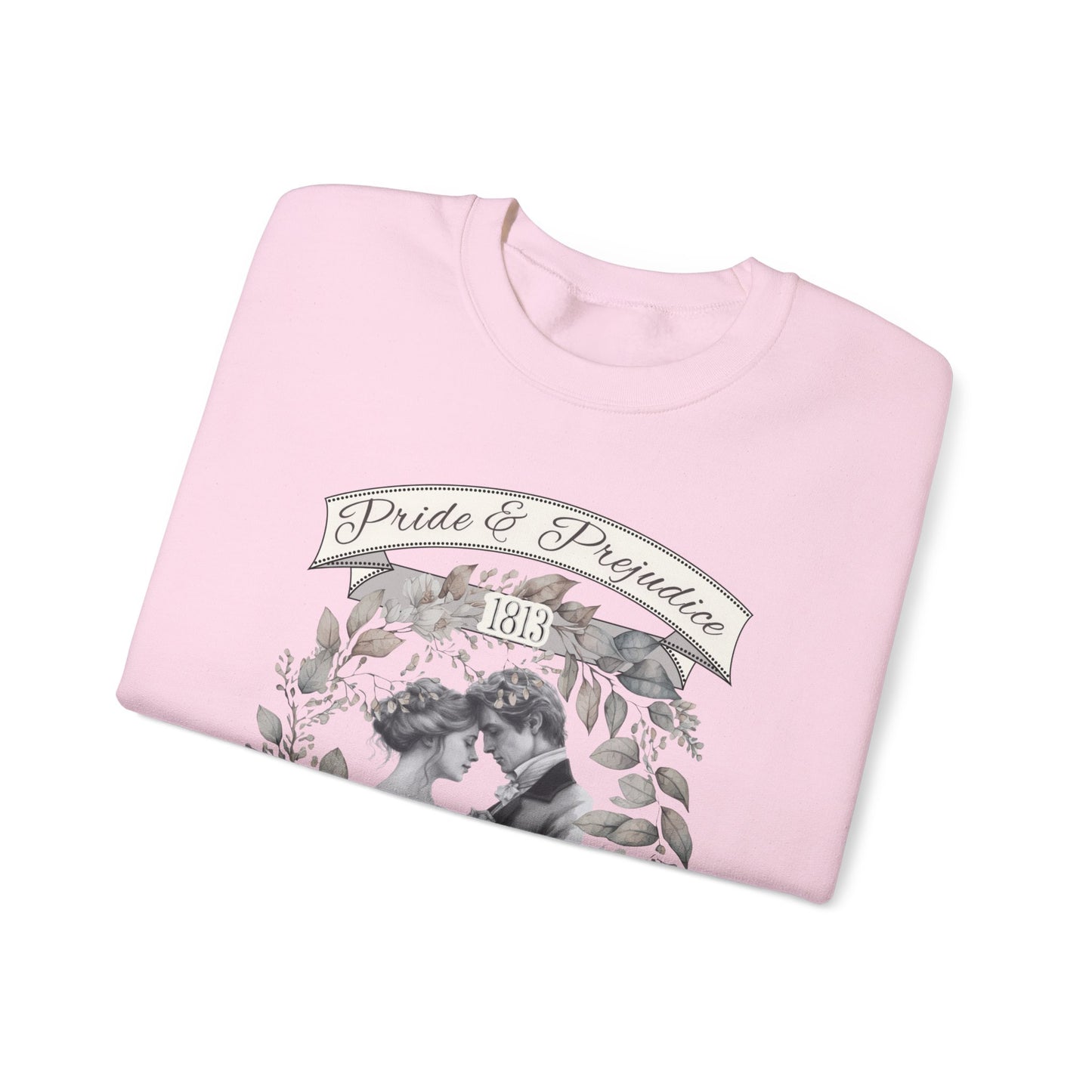 Jane Austen Sweatshirt, Pride & Prejudice Historical Romance Sweater, Bookish Literary Jane Austen Fan Art Gift, Gift for Her, Readers, Sweatshirt Printify