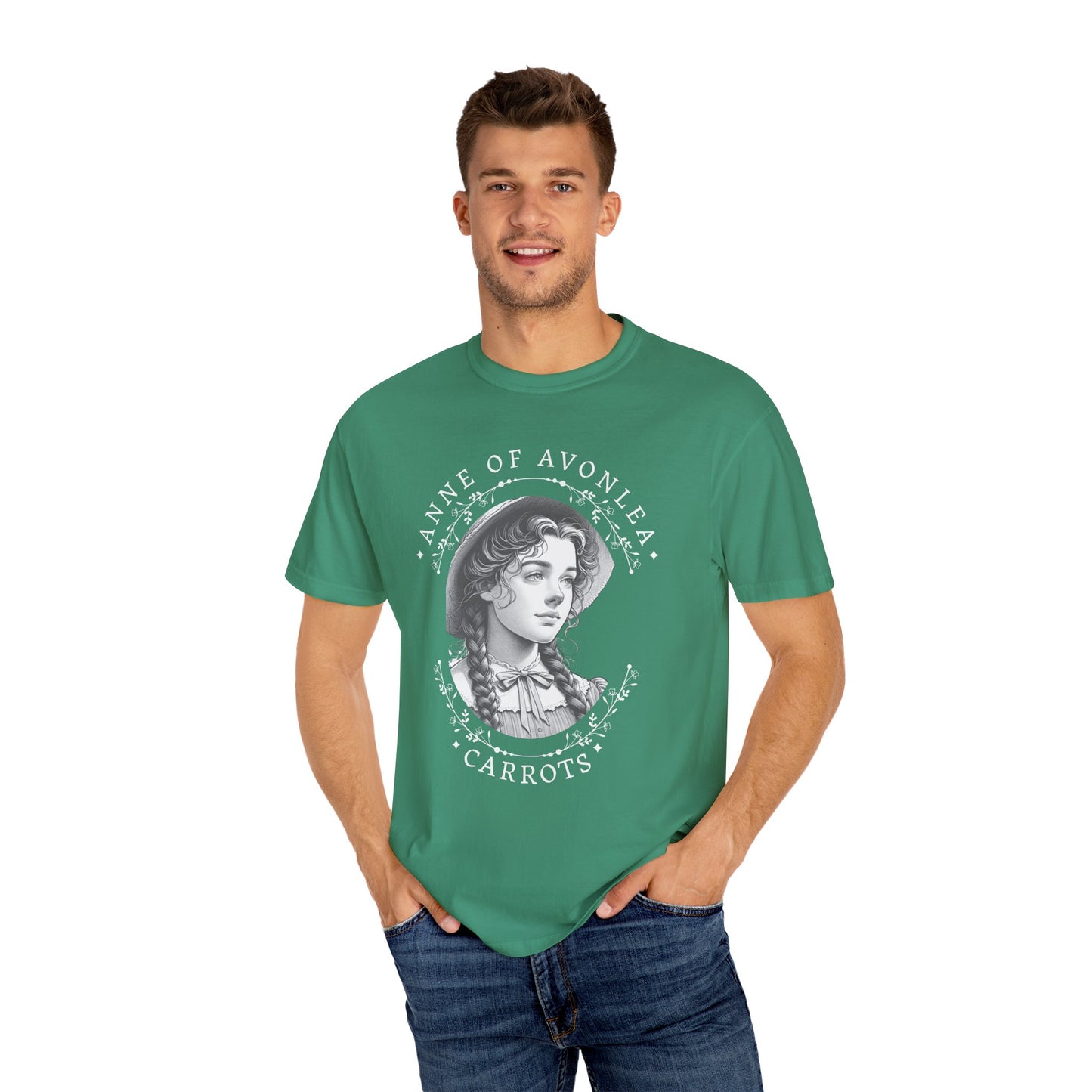 Vintage Anne of Avonlea T-Shirt, Anne of Green Gables Merch Literary Gift Book Lover Tee Anne With An E Carrots Design L.M. Montgomery Fan T-Shirt Printify