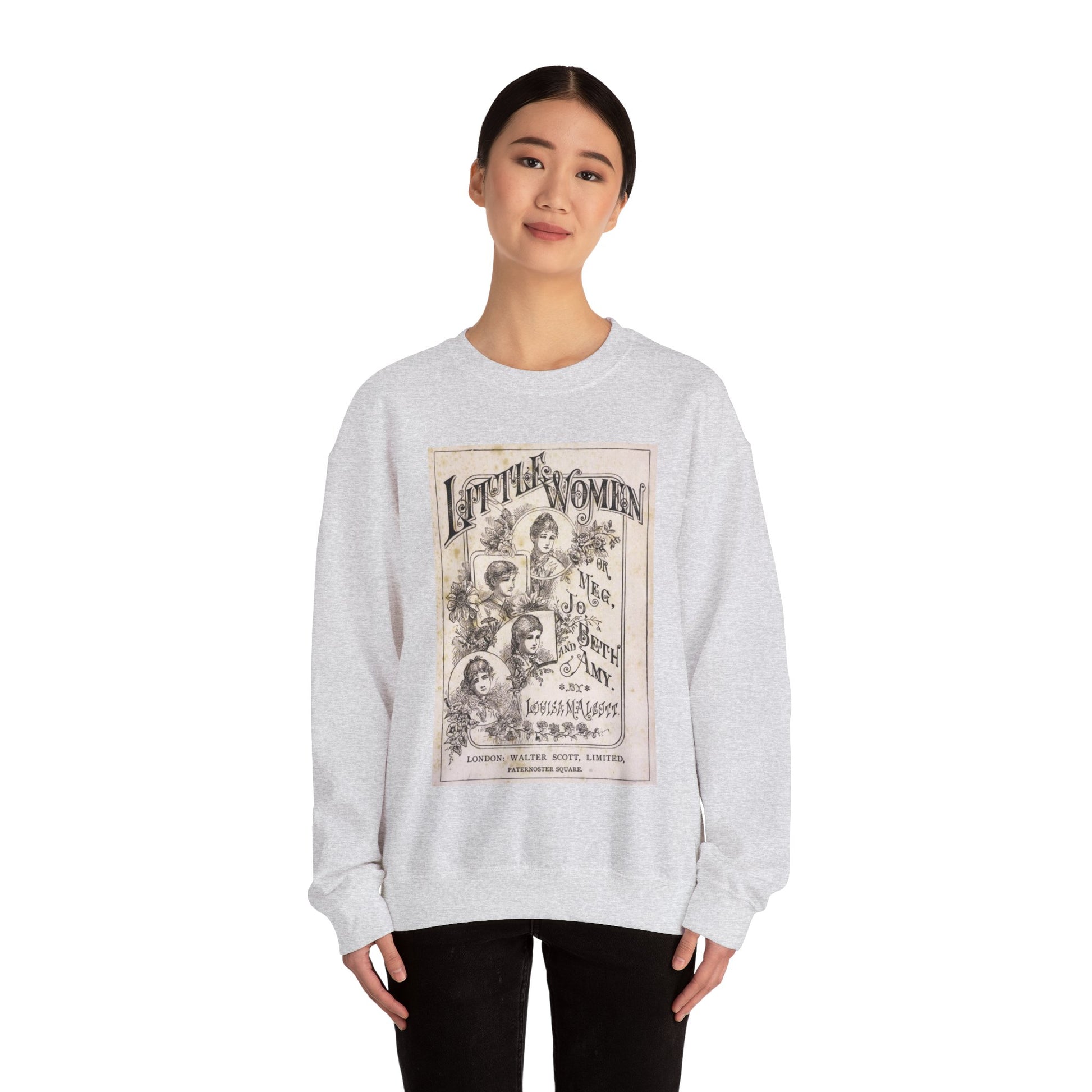 Little Women Sweatshirt, Louisa May Alcott Historical Romance Sweater, Bookish Literary Fan Art Gift, Gift for Her, Bookclub Crewneck Shirt Sweatshirt Printify