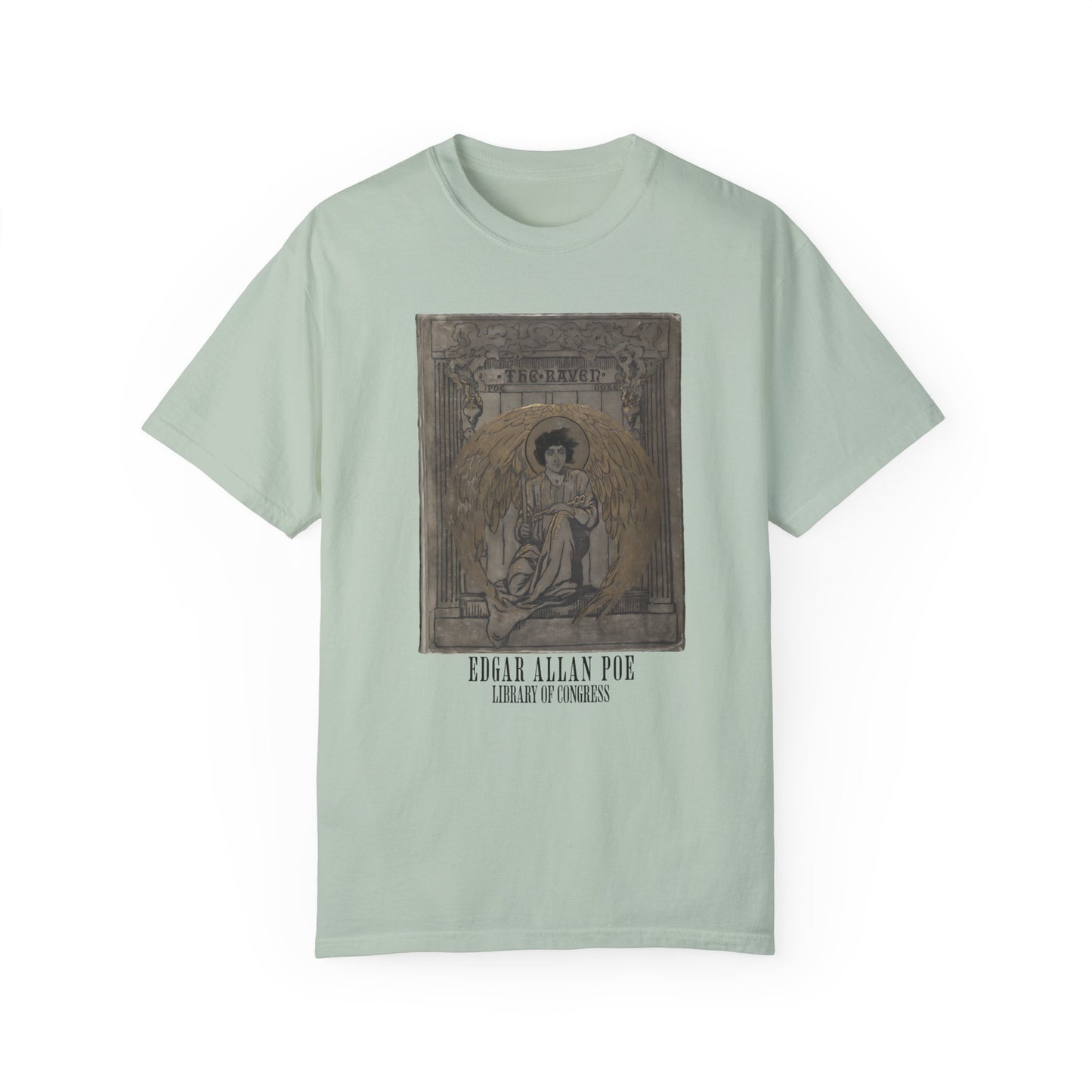Edgar Allan Poe T-Shirt The Raven First Edition Gift For Poe Lovers Literary Shirt Nevermore Darkness There Gothic Whimsigoth Dark Academia T-Shirt Printify