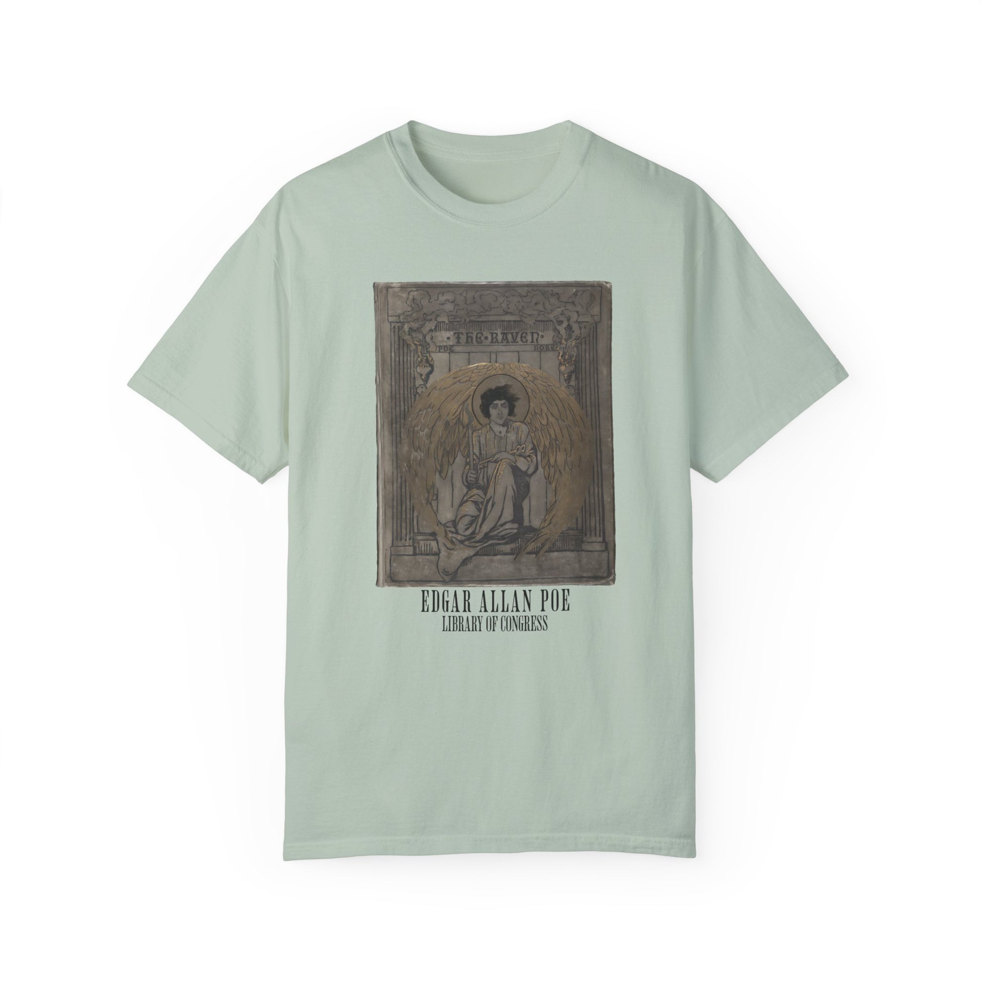 Edgar Allan Poe T-Shirt The Raven First Edition Gift For Poe Lovers Literary Shirt Nevermore Darkness There Gothic Whimsigoth Dark Academia T-Shirt Printify