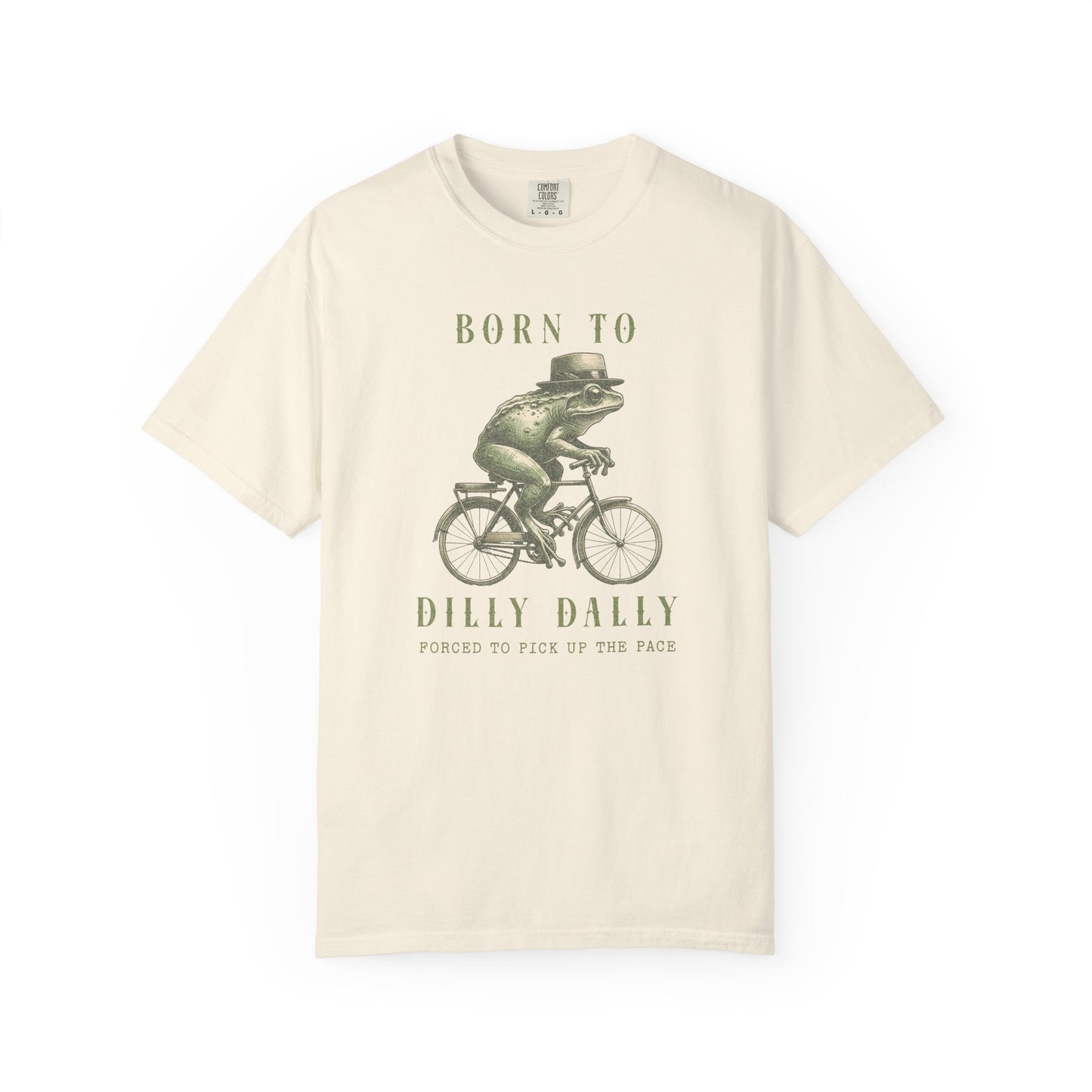 Dilly Dally Funny Frog T-Shirt Retro Froggy Meme Shirt Vintage Frog And Toad Aesthetic Frog Lover Gift For Her Birthday Viral Trendy Shirt T-Shirt Printify Ivory S
