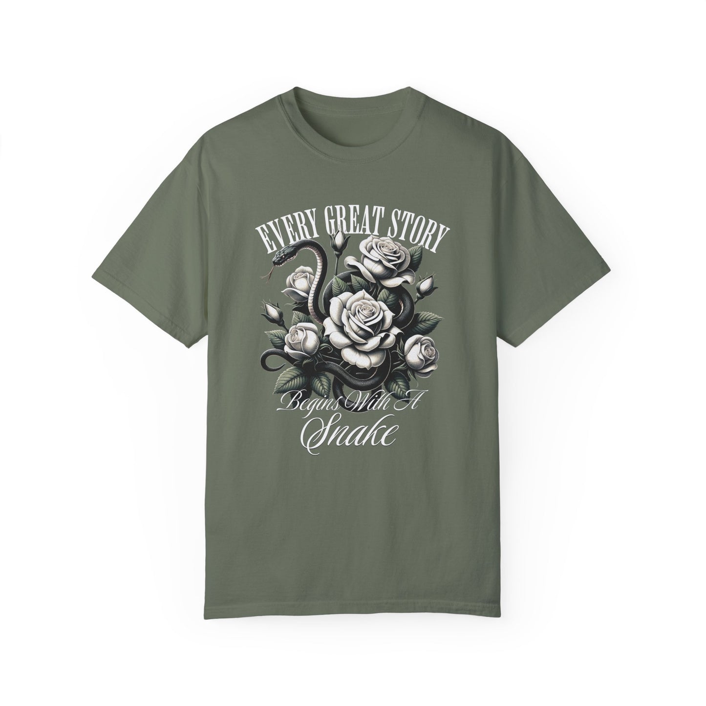 Snake Romance TShirt Romantasy Reader Dark Gift For Morally Grey Dark Fantasy Romance Novel Lover Haunting Goth Romance Shirt For Book Club T-Shirt Printify