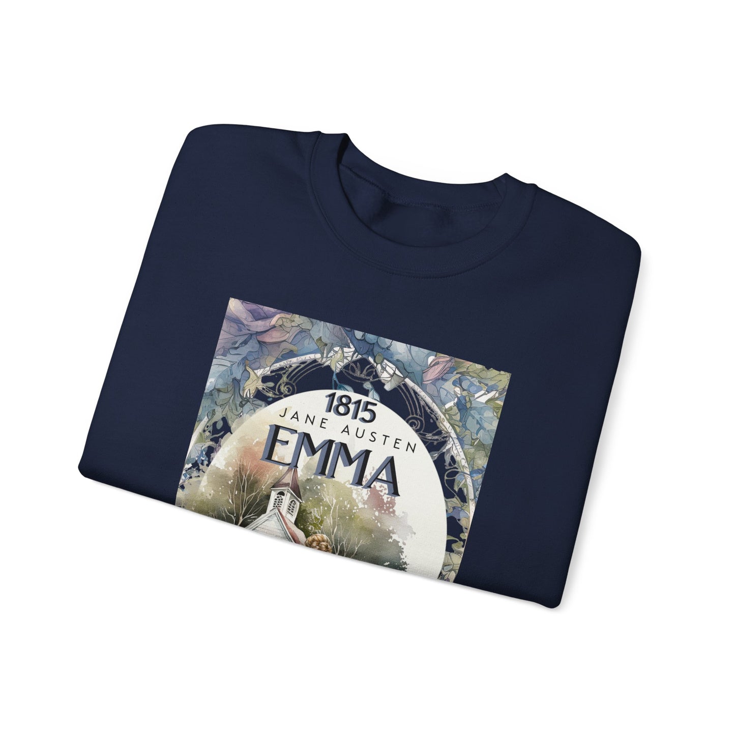 Jane Austen Sweatshirt, Emma Historical Romance Sweater, Bookish Literary Jane Austen Fan Art Gift, Gift for Her, Bookclub Shirt Sweatshirt Printify