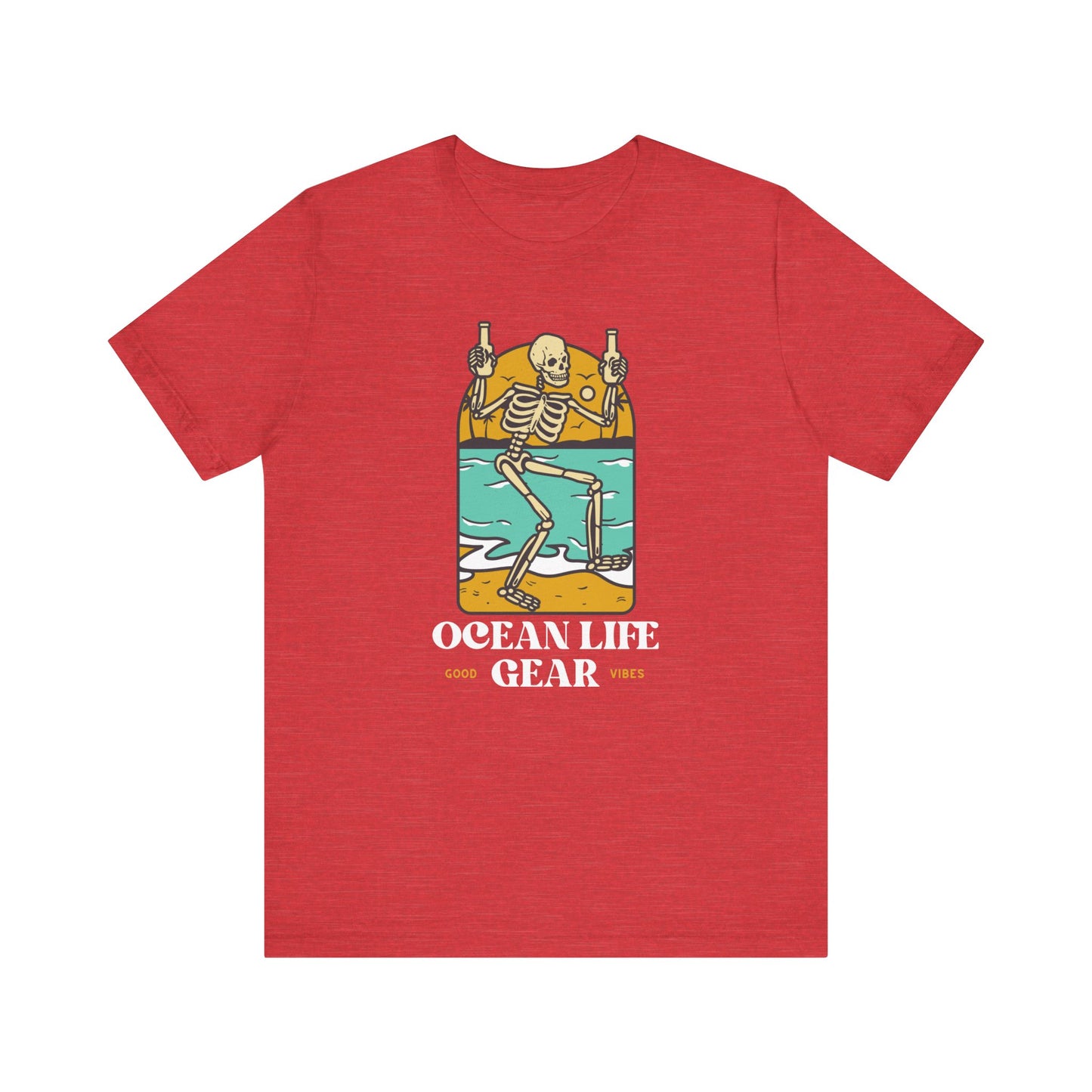 Scuba Diving Gift, Snorkel Tee, Scuba Diving Shirt, Scuba Diver Gift, Ocean Lover TShirt, Gifts For Snorkeler Scuba Divers, Ocean Life Gear T-Shirt Printify Heather Red XS