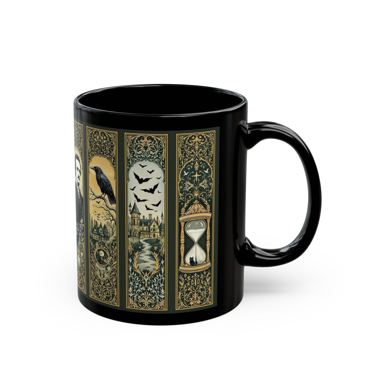 Edgar Allan Poe Mug Gothic Literary Gift For Book Lover Dark Academia Macabre Fall Coffee Cup Halloween Poetember Party Gift For Bookclub Mug Printify