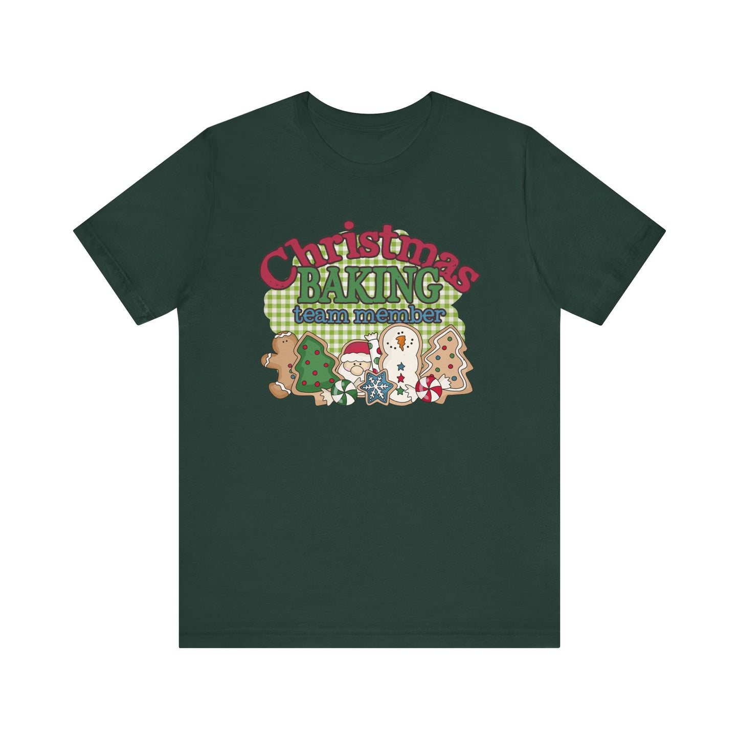 Christmas Baking Team Shirt, Christmas Baking Crew Matching TShirt, Christmas Baking Shirt, Women's Christmas Shirts, Christmas Cookie Crew T-Shirt Printify Forest XS