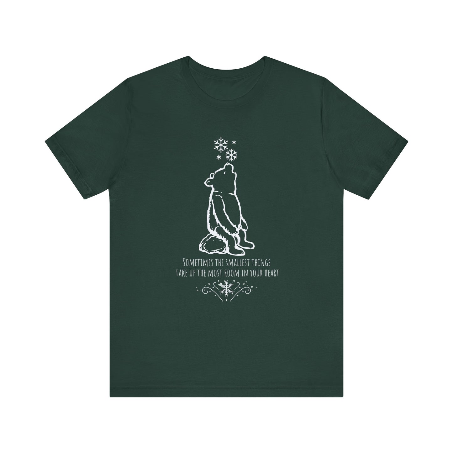 Winnie The Pooh Christmas Shirt, Pooh Bear Holiday T-Shirt, Family Matching Christmas Vacation Tshirts, A.A. Milne Shirt, Book Lover Gifts T-Shirt Printify Forest XS