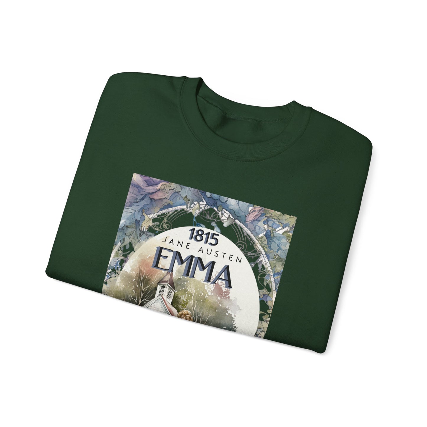 Jane Austen Sweatshirt, Emma Historical Romance Sweater, Bookish Literary Jane Austen Fan Art Gift, Gift for Her, Bookclub Shirt Sweatshirt Printify