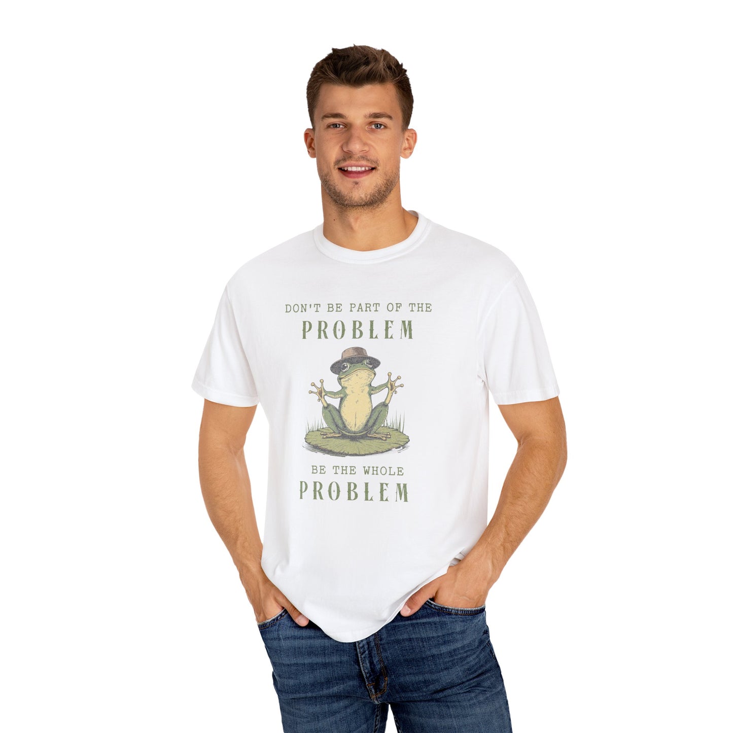 Funny Frog T-Shirt Retro Froggy Meme Shirt Vintage Frog And Toad Aesthetic Frog Lover Gift For Her Calm Vibes Birthday Viral Trendy Shirt T-Shirt Printify