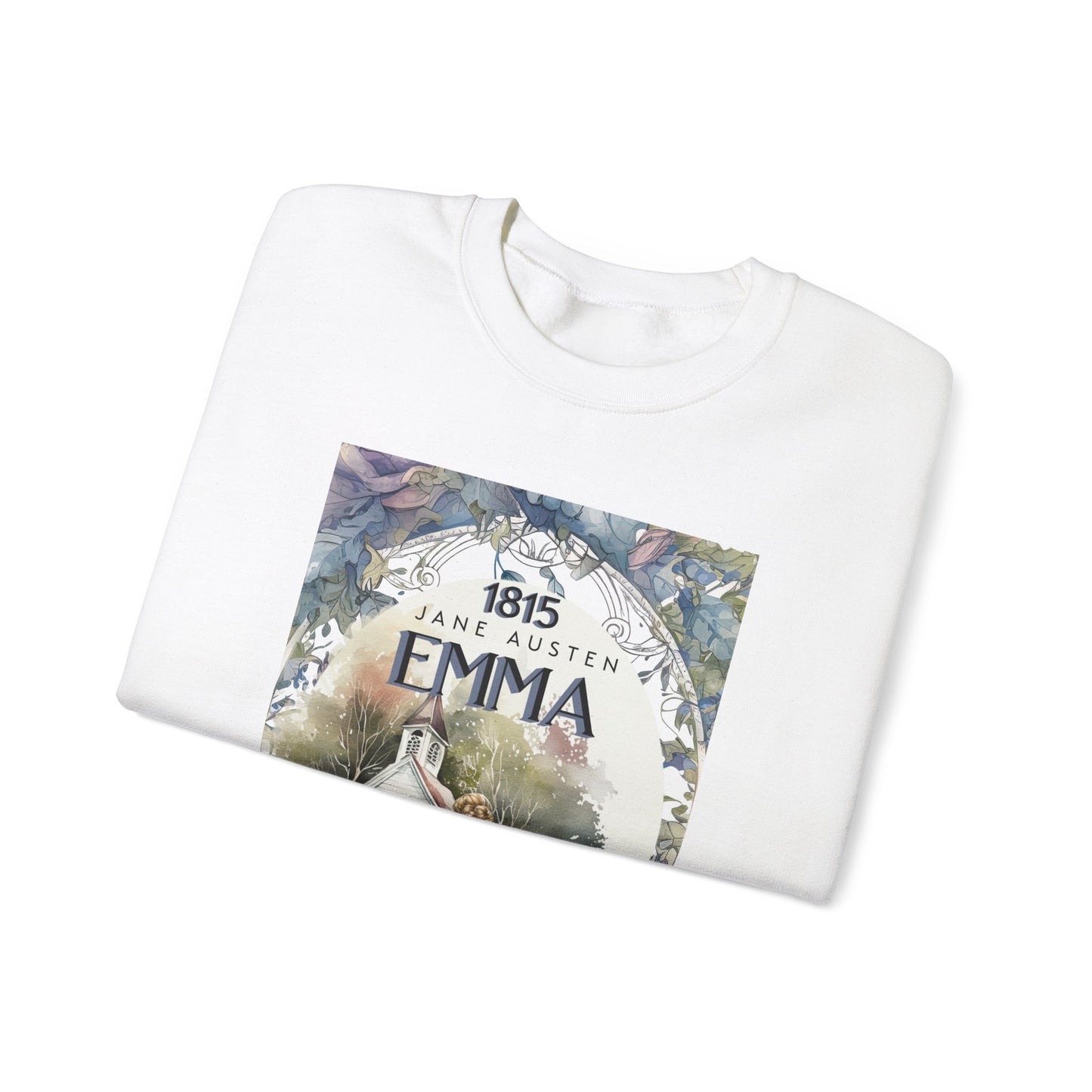 Jane Austen Sweatshirt, Emma Historical Romance Sweater, Bookish Literary Jane Austen Fan Art Gift, Gift for Her, Bookclub Shirt Sweatshirt Printify