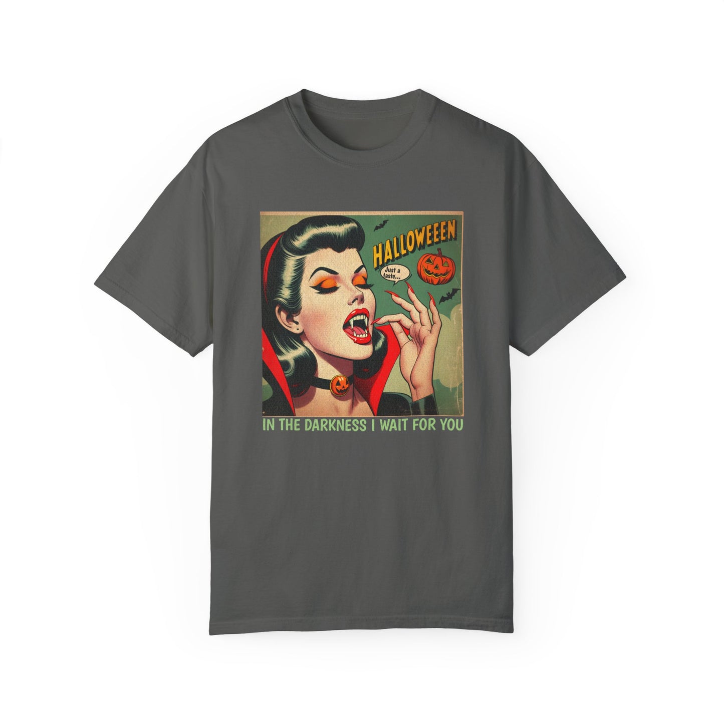 Vampire Retro Comic TShirt Dark Romance Gift Vampire Lovers Shirt Halloween Party Gift For Her Paranormal Vintage Comic Book Reader Goth Tee T-Shirt Printify