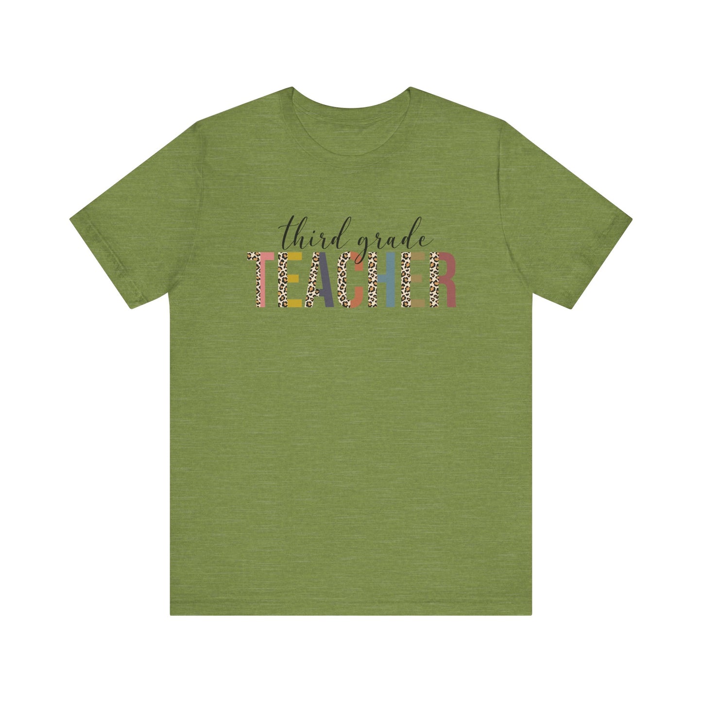 Cute Teacher TShirt Gift, Education Tee, Elementary School Teacher Appreciation, Funny Back To School Shirt, Teacher T-Shirt, Teacher Tee T-Shirt Printify Heather Green XS