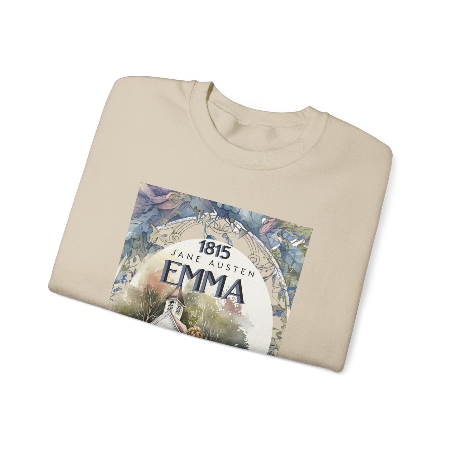 Jane Austen Sweatshirt, Emma Historical Romance Sweater, Bookish Literary Jane Austen Fan Art Gift, Gift for Her, Bookclub Shirt Sweatshirt Printify