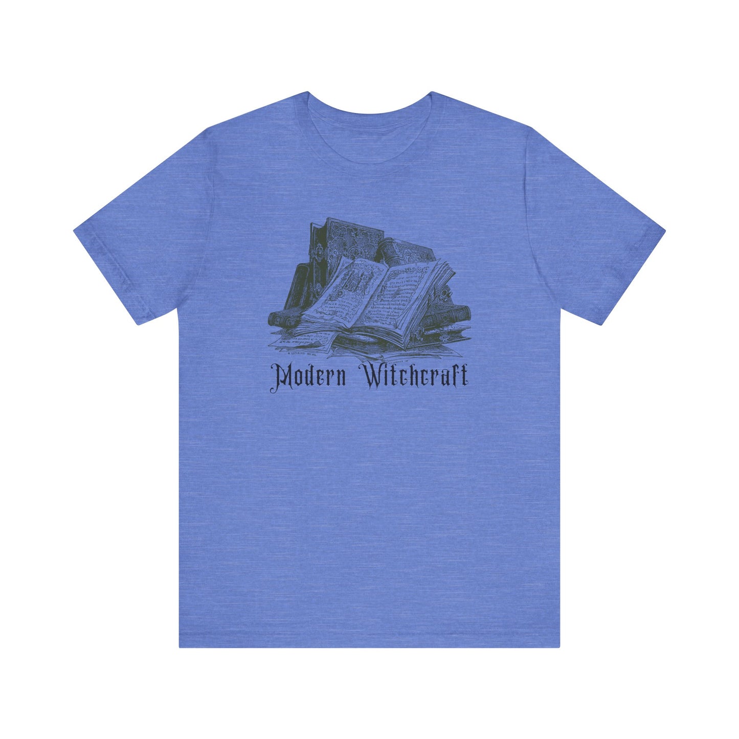 Halloween Vintage Witches Spell Books TShirt, Spooky Season Tee, Trick or Treating Shirt, Halloween Party T-Shirt, Modern Witchcraft T Shirt T-Shirt Printify Heather Columbia Blue XS