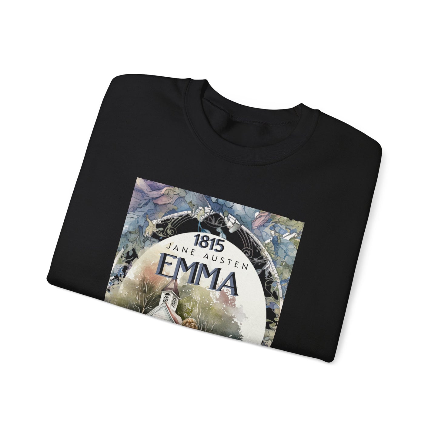Jane Austen Sweatshirt, Emma Historical Romance Sweater, Bookish Literary Jane Austen Fan Art Gift, Gift for Her, Bookclub Shirt Sweatshirt Printify