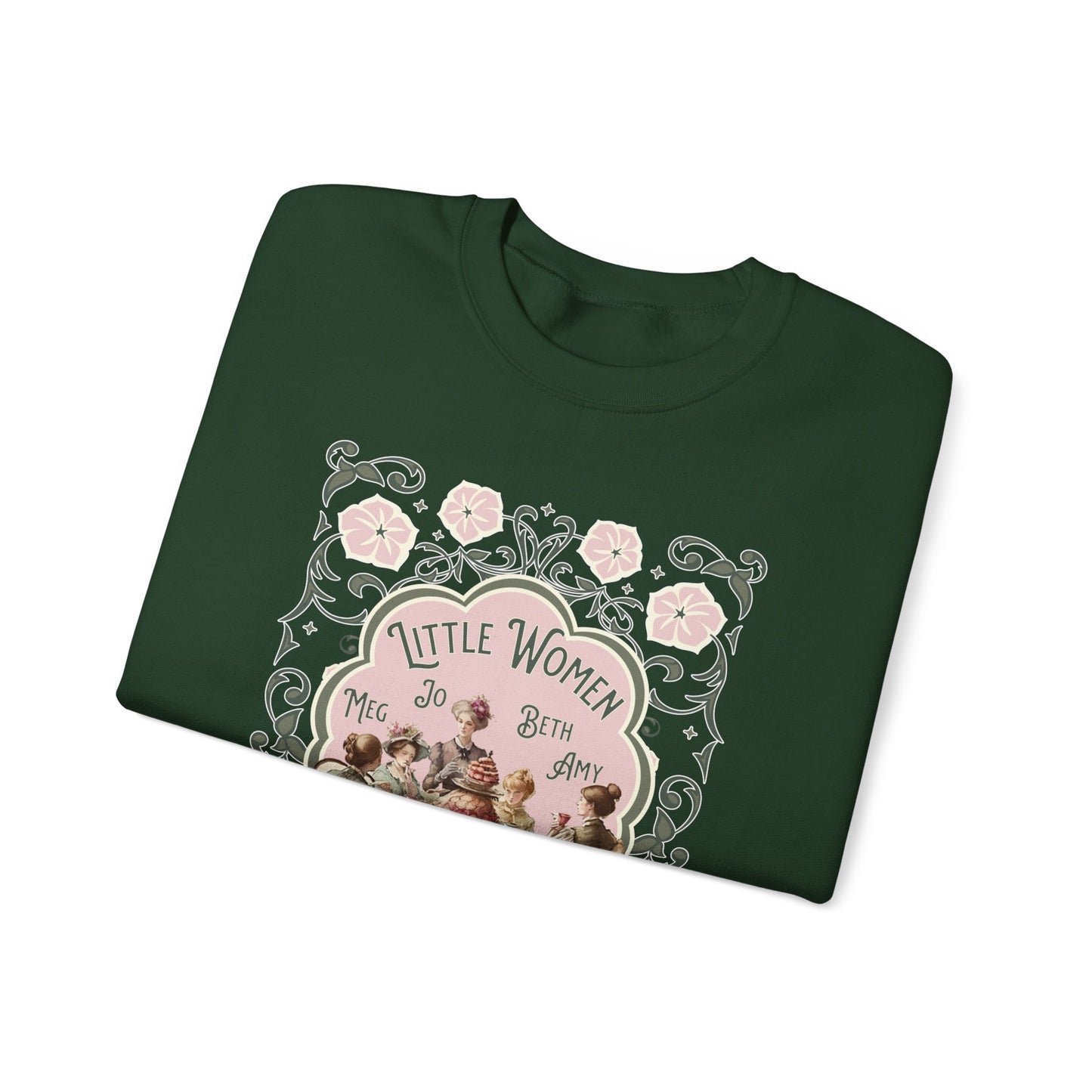 Little Women Sweatshirt, Louisa May Alcott Historical Romance Sweater, Bookish Literary Fan Art Gift, Gift for Her, Bookclub Crewneck Shirt Sweatshirt Printify