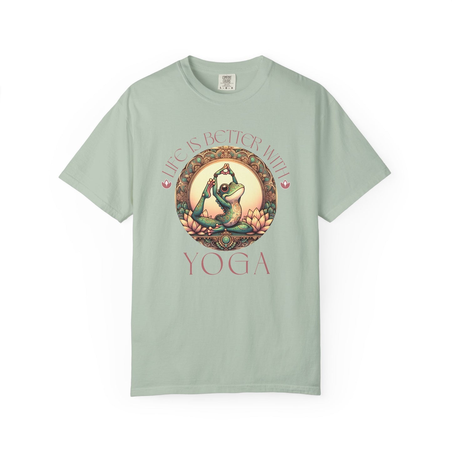 Yoga Frog Life Is Better With Yoga Unisex T-Shirt, Casual Wear, Highlander Fan Gift, T-Shirt Printify Bay S