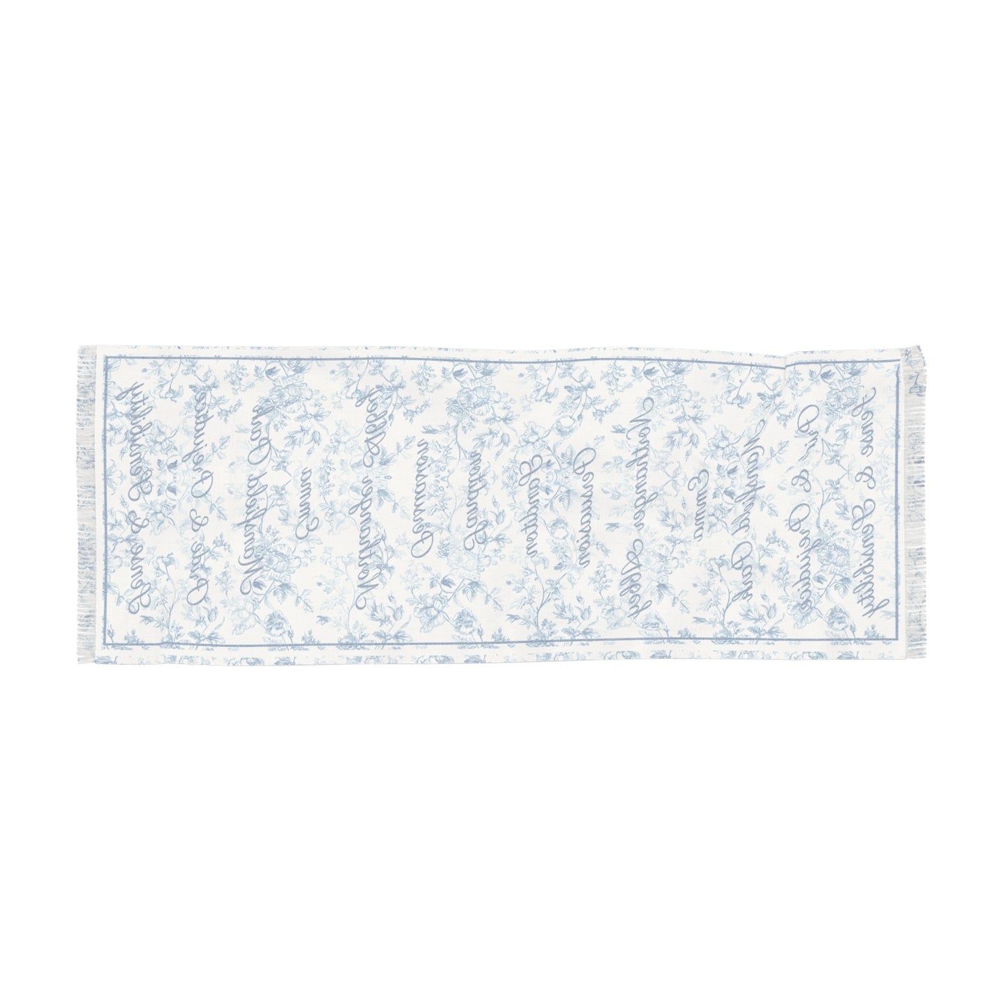 Jane Austen Toile Scarf Book Lover Gift Literary Neck Wrap Pride and Prejudice Fan Sense and Sensibility Emma Regency Gift For Mom BFF All Over Prints Printify