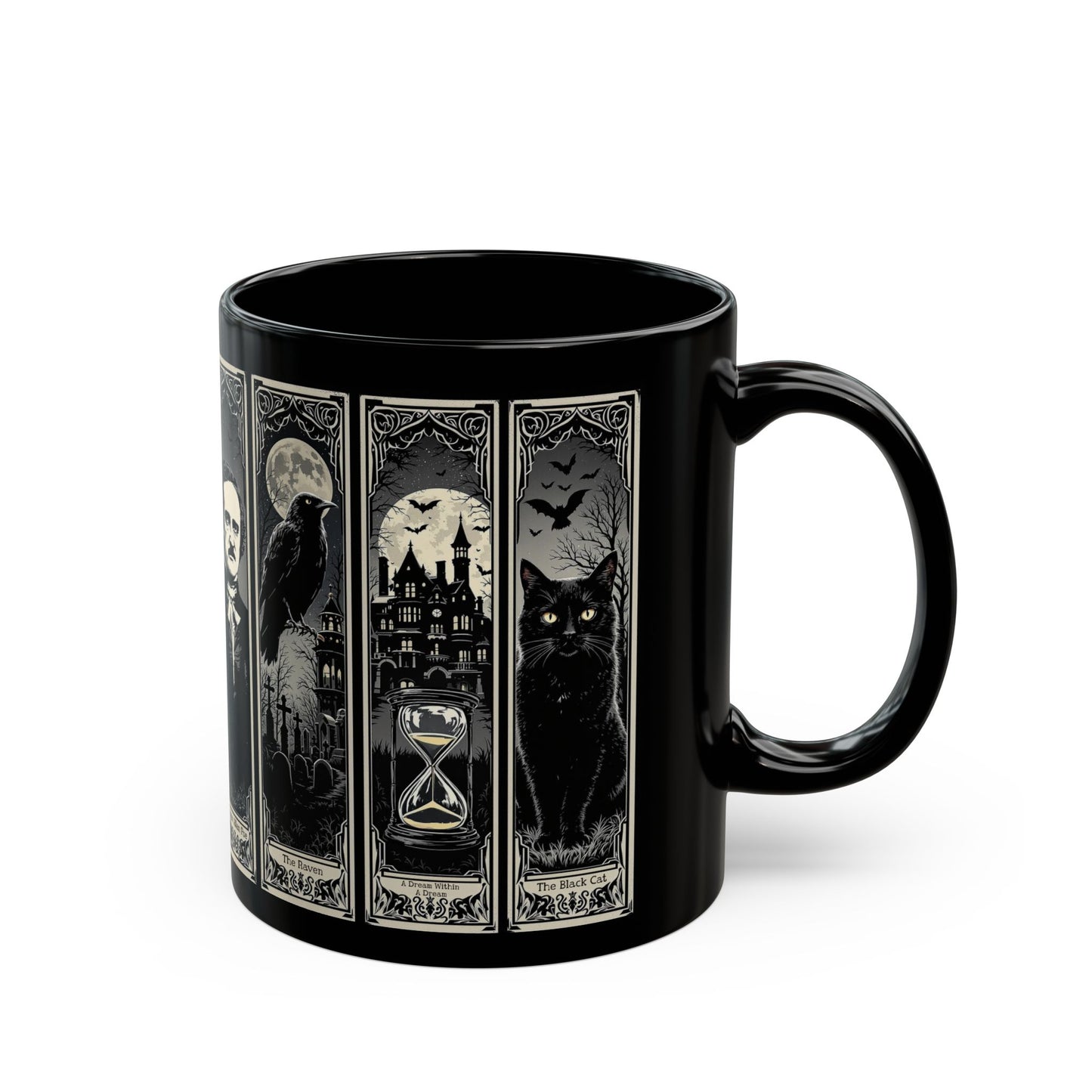 Edgar Allan Poe Mug Gothic Literary Gift For Book Lover Dark Academia Macabre Fall Coffee Cup Halloween Poetember Party Gift For Bookclub Mug Printify