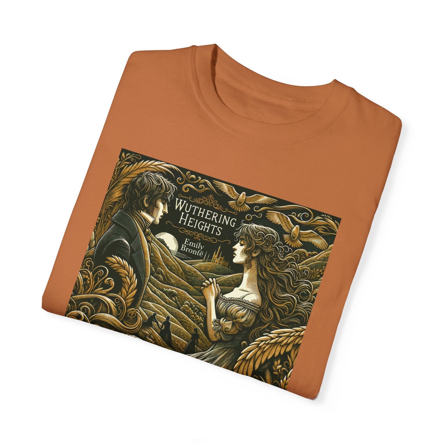 Wuthering Heights T-Shirt Emily Brontë Romantasy Literarure Shirt Bookish Academia Gift For Her Birthday Heathcliffe Bookclub Booknerd Tee