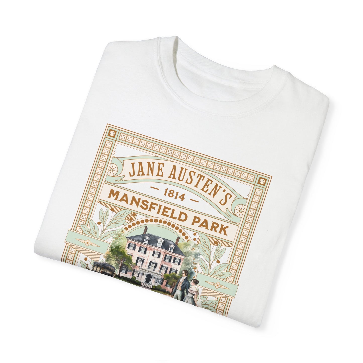 Jane Austen T- Shirt, Mansfield Park Historical Romance Comfort Colors Tee, Bookish Literary Jane Austen Fan Art Gift for Her Bookclub Shirt T-Shirt Printify