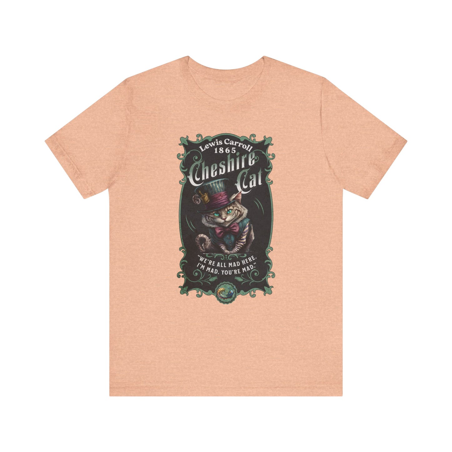 3001 Unisex Jersey Short Sleeve Tee Alice in Wonderland T-Shirt Printify Heather Peach S