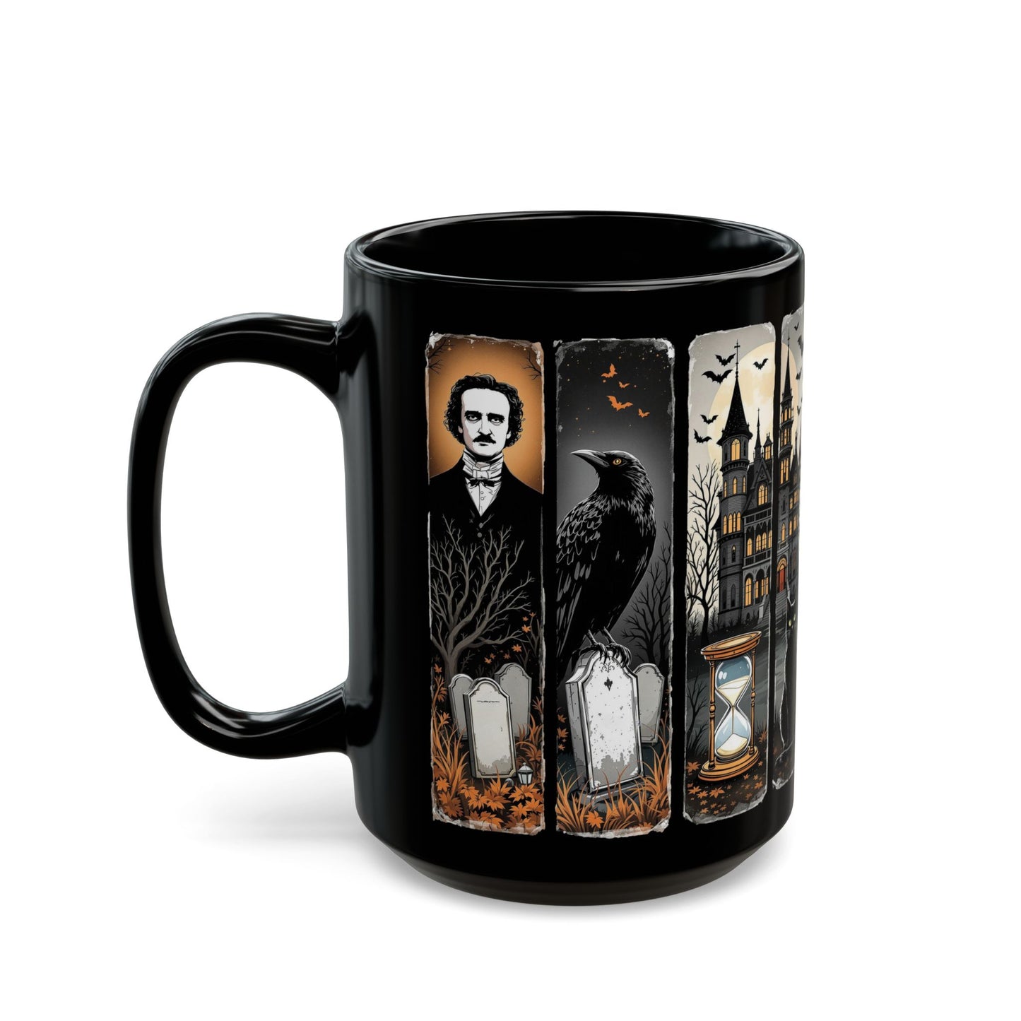 Edgar Allan Poe Mug Gothic Literary Gift For Book Lover Dark Academia Macabre Fall Coffee Cup Halloween Poetember Party Gift For Bookclub Mug Printify
