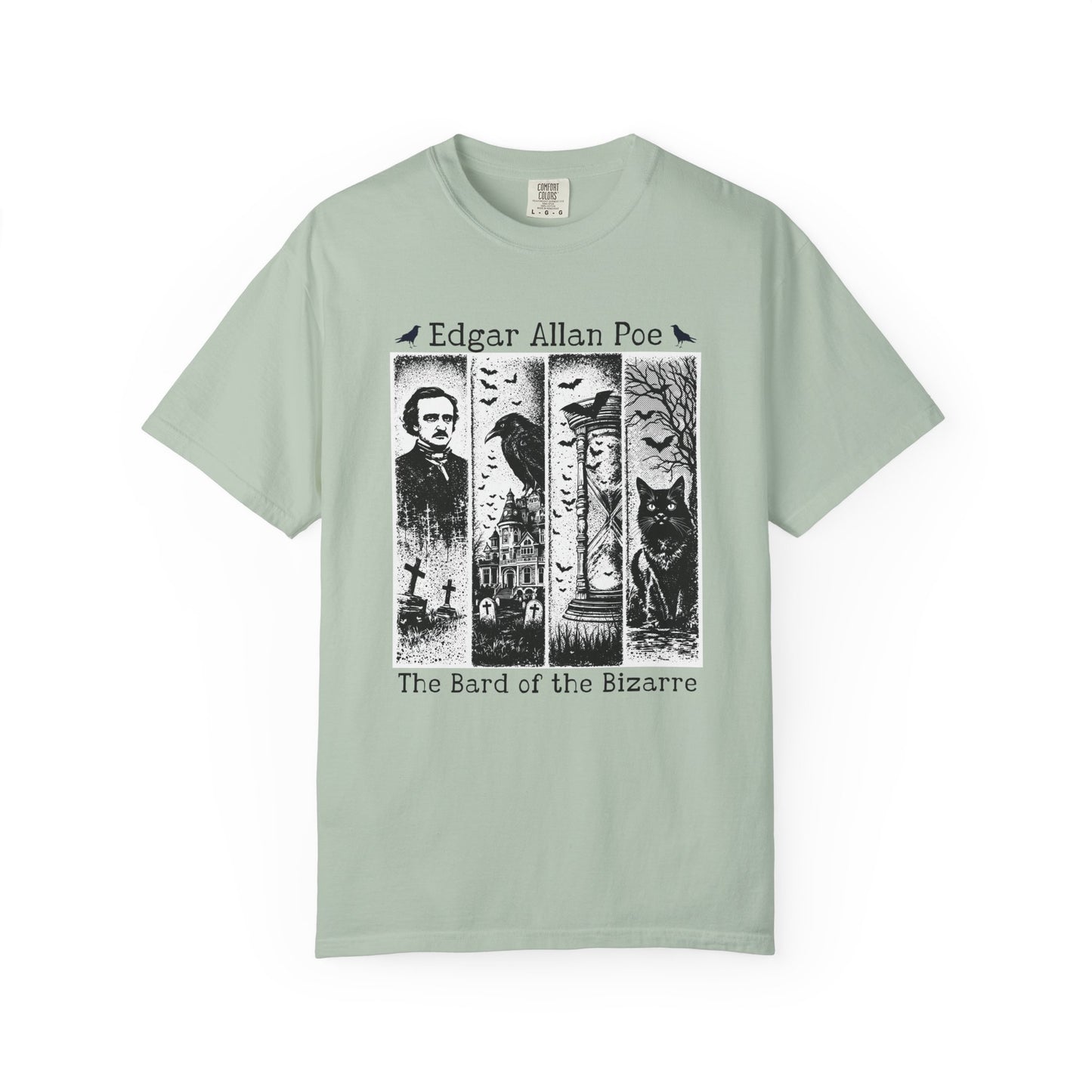 Edgar Allan Poe T-Shirt Gothic Graphic Tee The Raven Nevermore Quote Horror Literature Shirt Dark Academia Aesthetic Halloween Party Gift T-Shirt Printify Bay S