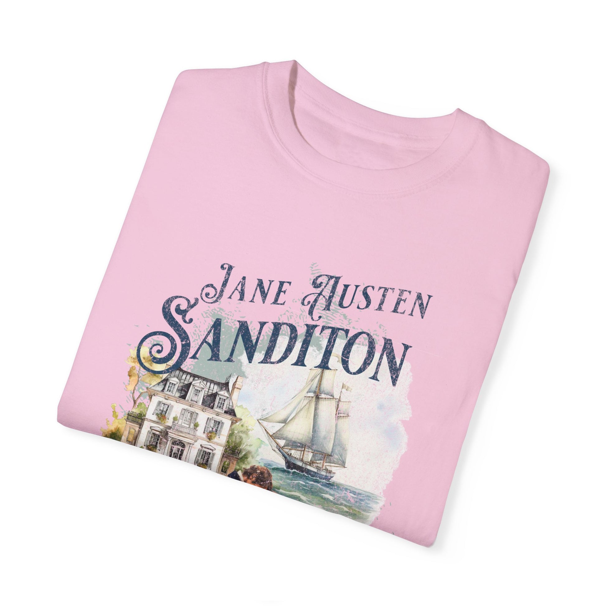 Sanditon Jane Austen Fan T-Shirt Historical Romance Reader Gift T-Shirt Printify