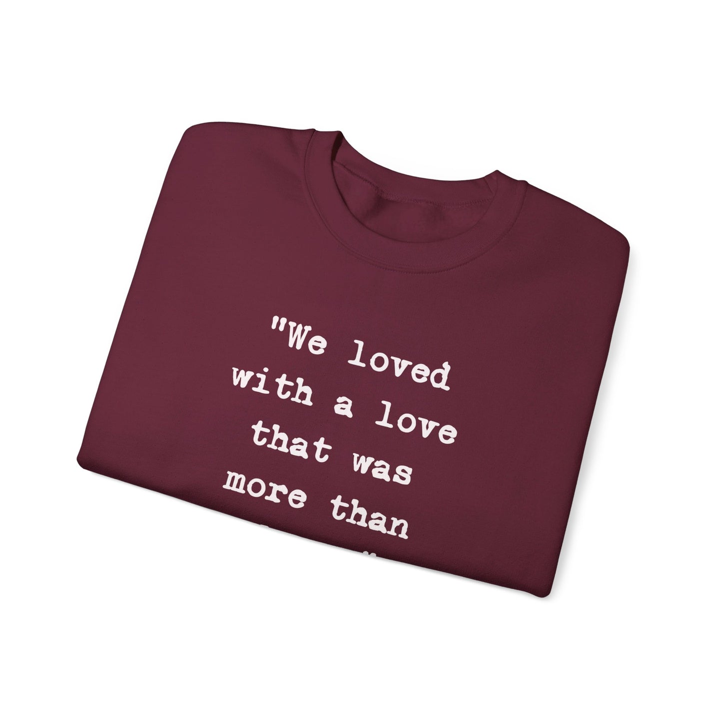 Edgar Allan Poe Sleeve Print Vintage Raven Poem Sweatshirt, Poetry Book Lover Sweater, Haunting Gothic Gift, Light, Dark Academia, Nevermore Sweatshirt Printify