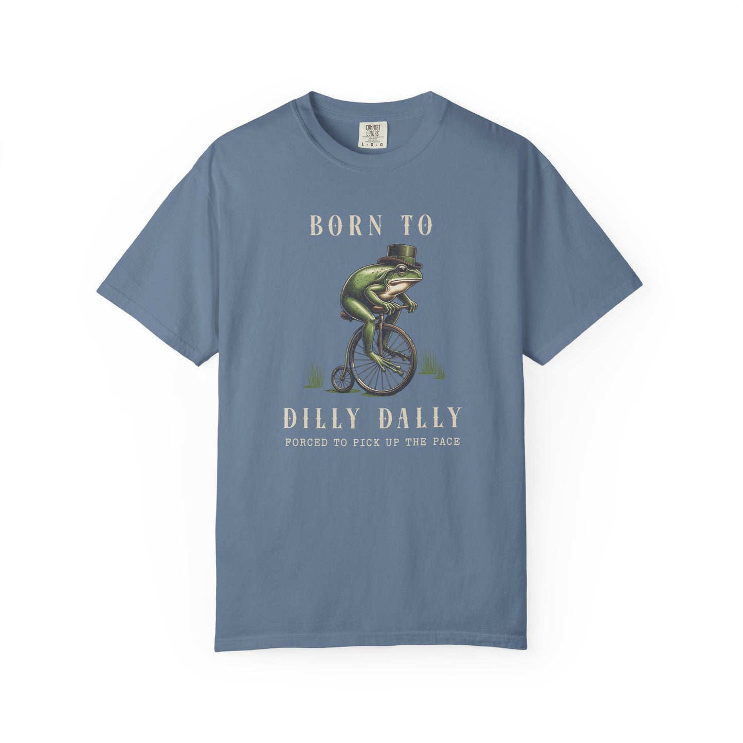 Dilly Dally Frog T-Shirt Retro Vibes Froggy Meme Shirt Vintage Frog And Toad Aesthetic Frog Lover Gift For Her Birthday Viral Trendy Shirt T-Shirt Printify Blue Jean S