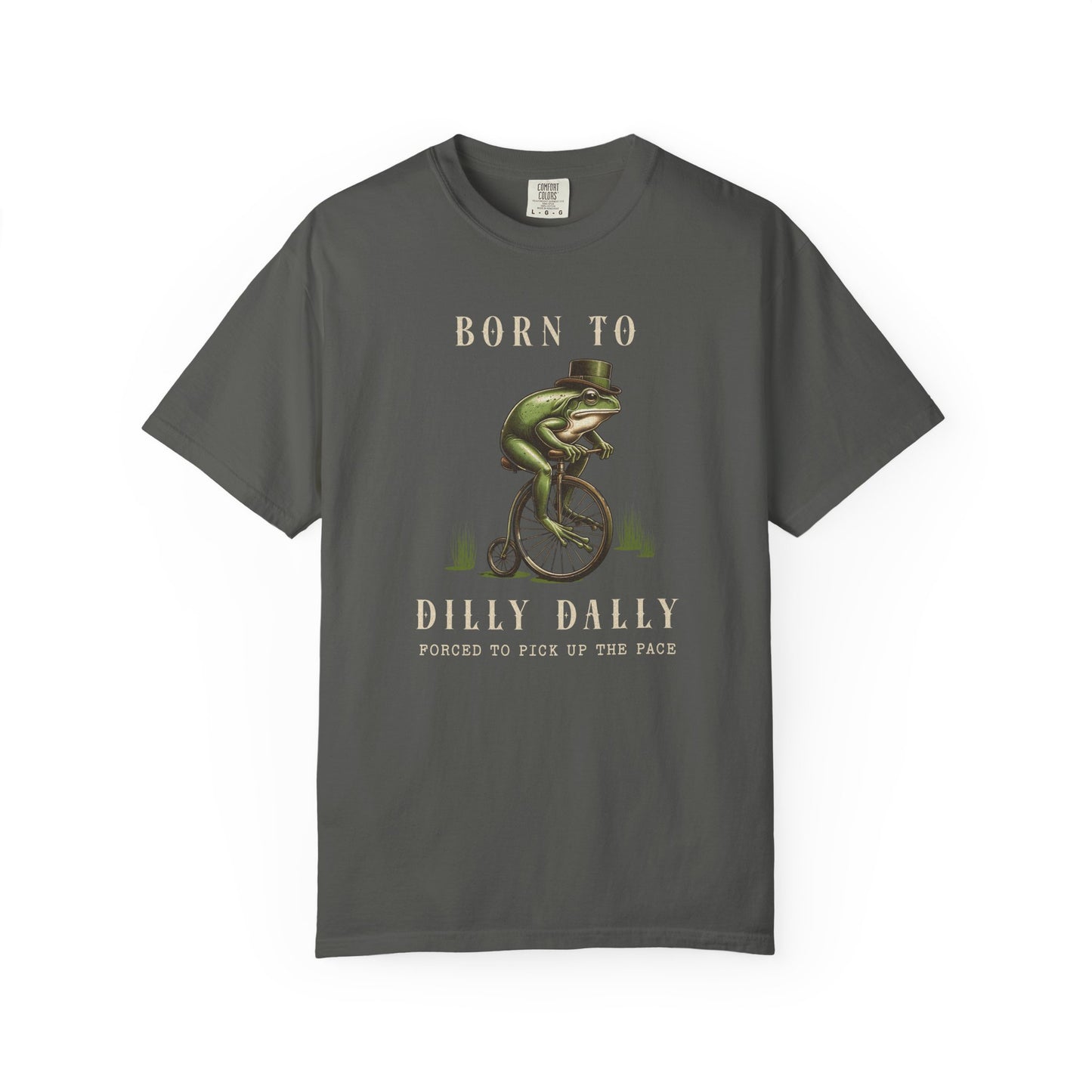 Dilly Dally Frog T-Shirt Retro Vibes Froggy Meme Shirt Vintage Frog And Toad Aesthetic Frog Lover Gift For Her Birthday Viral Trendy Shirt T-Shirt Printify Pepper S
