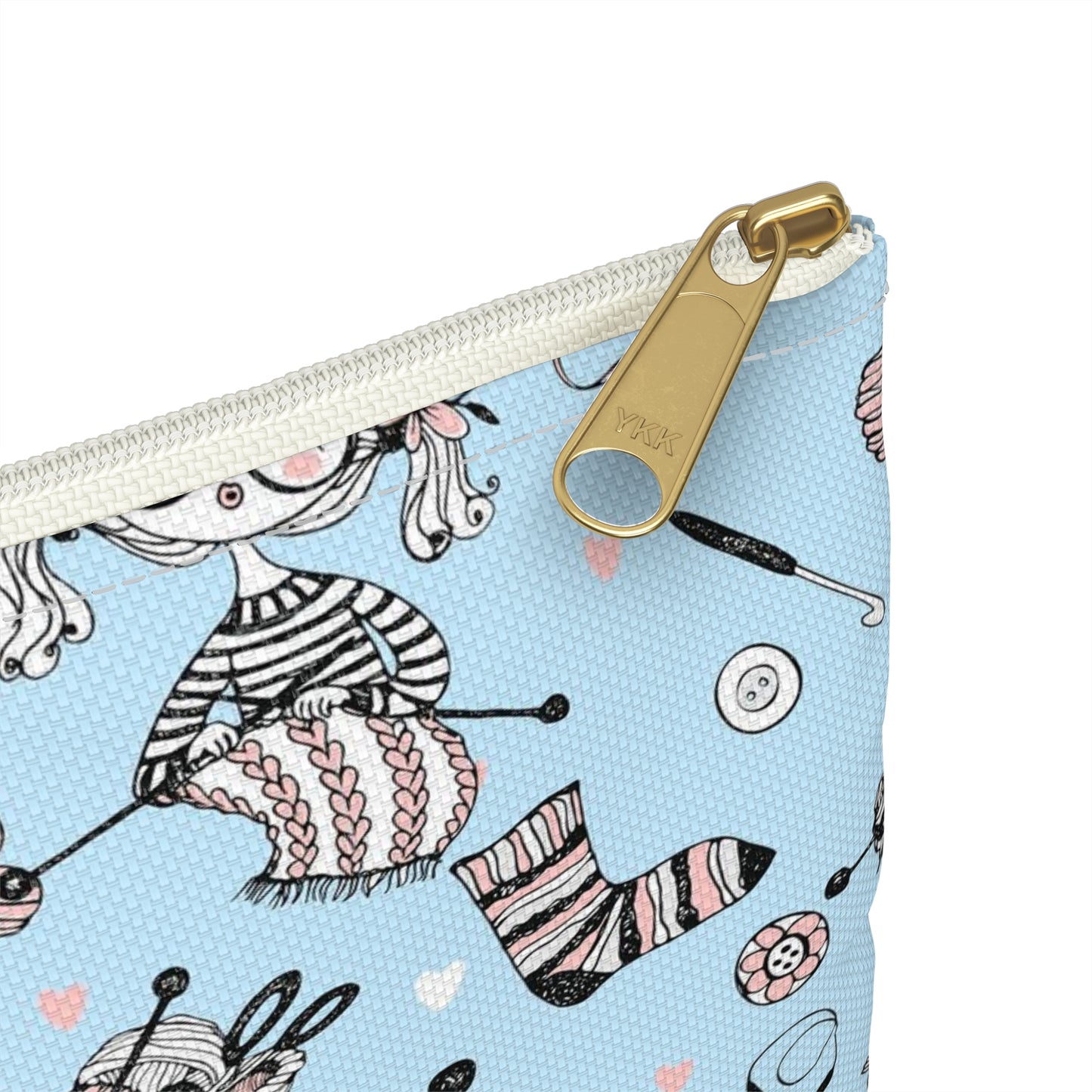 Crochet, Knitting or Crafting Accessory Pouch, Crochet Gift, Knitting Gift, Craft Organization or Storage Bag or Pouch. Bags Printify