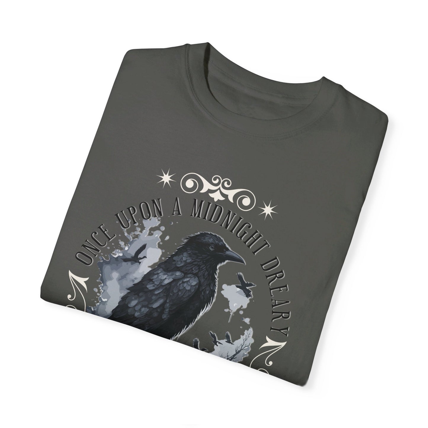 Edgar Allan Poe Shirt, The Raven Nevermore Poet, Poetry Lover Tee, Book, Reading Lover Shirt, Gothic, Light Academia Gifts, Comfort Colours T-Shirt Printify