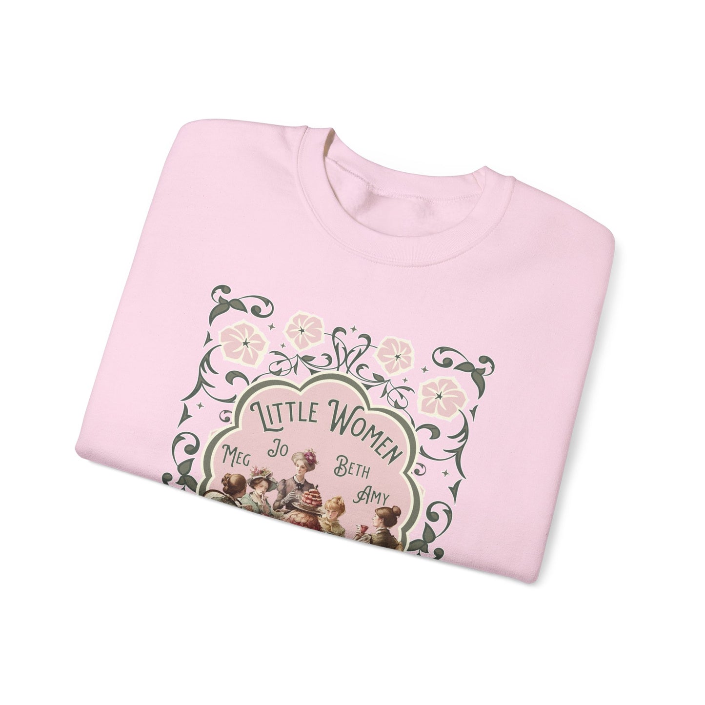 Little Women Sweatshirt, Louisa May Alcott Historical Romance Sweater, Bookish Literary Fan Art Gift, Gift for Her, Bookclub Crewneck Shirt Sweatshirt Printify