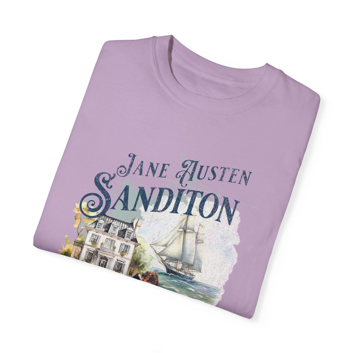 Sanditon Jane Austen Fan T-Shirt Historical Romance Reader Gift T-Shirt Printify