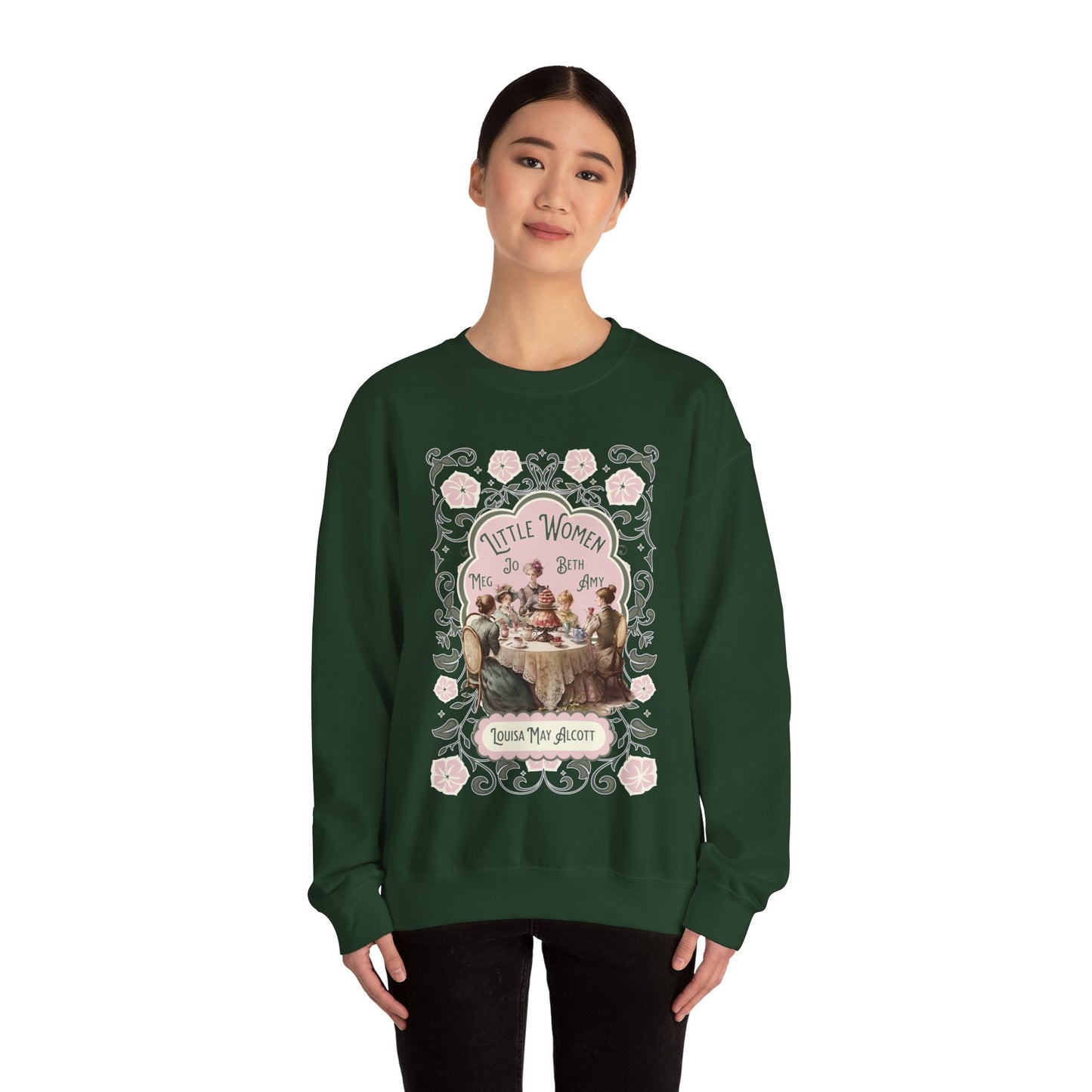 Little Women Sweatshirt, Louisa May Alcott Historical Romance Sweater, Bookish Literary Fan Art Gift, Gift for Her, Bookclub Crewneck Shirt Sweatshirt Printify