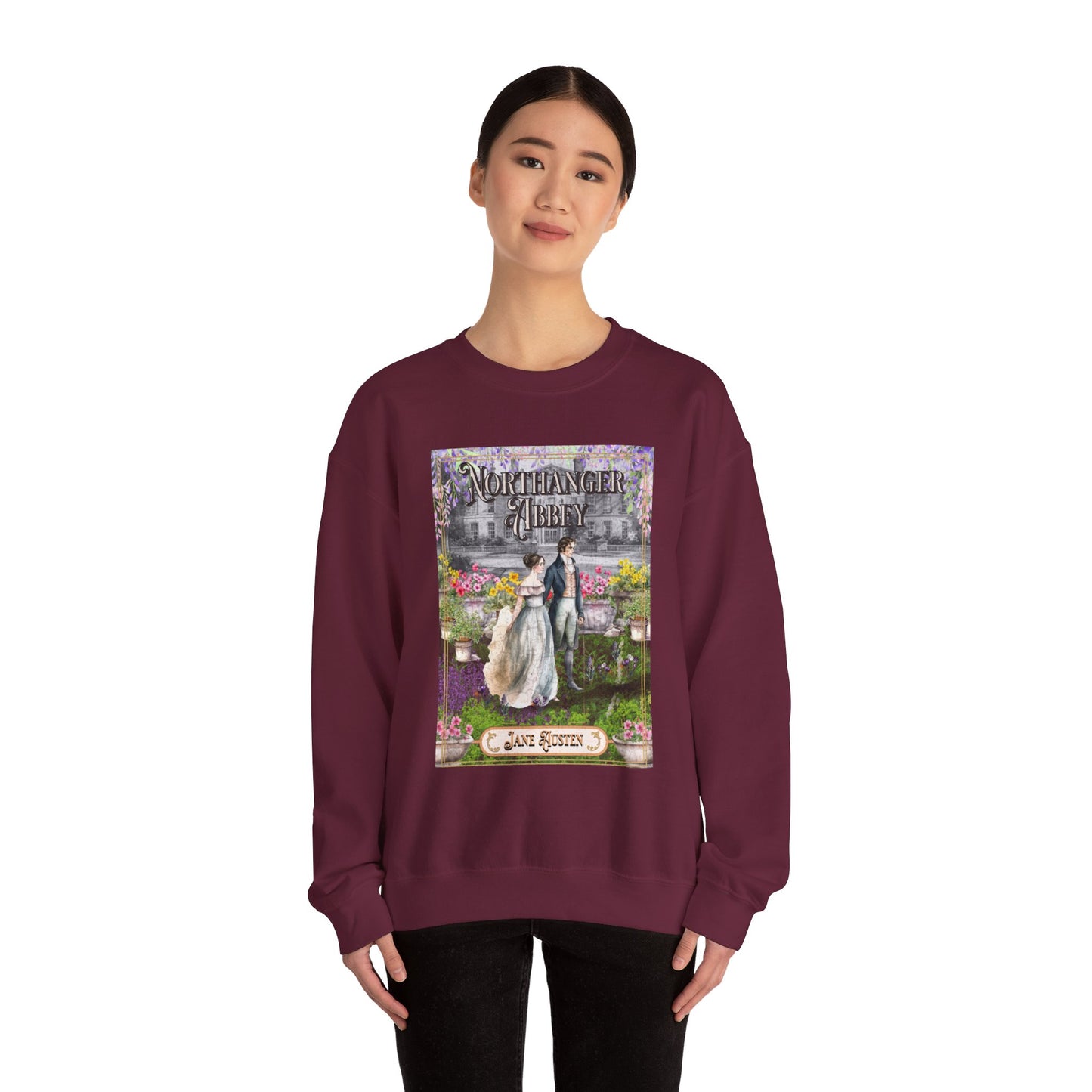 Jane Austen Sweatshirt, Northanger Abbey Historical Romance Sweater, Bookish Literary Jane Austen Fan Art Gift, Gift for Her, Bookclub Shirt Sweatshirt Printify