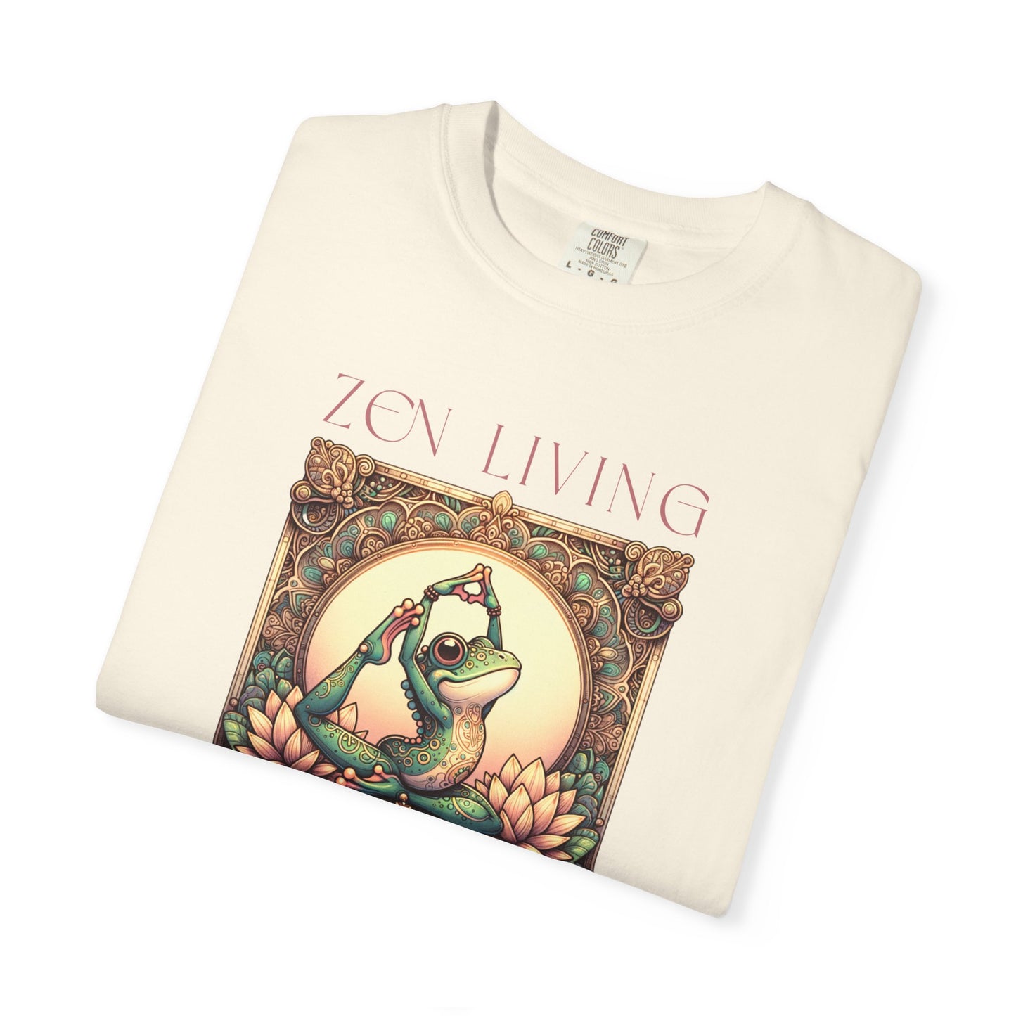Yoga Frog Zen Living Unisex T-Shirt, Casual Wear, Highlander Fan Gift, T-Shirt Printify