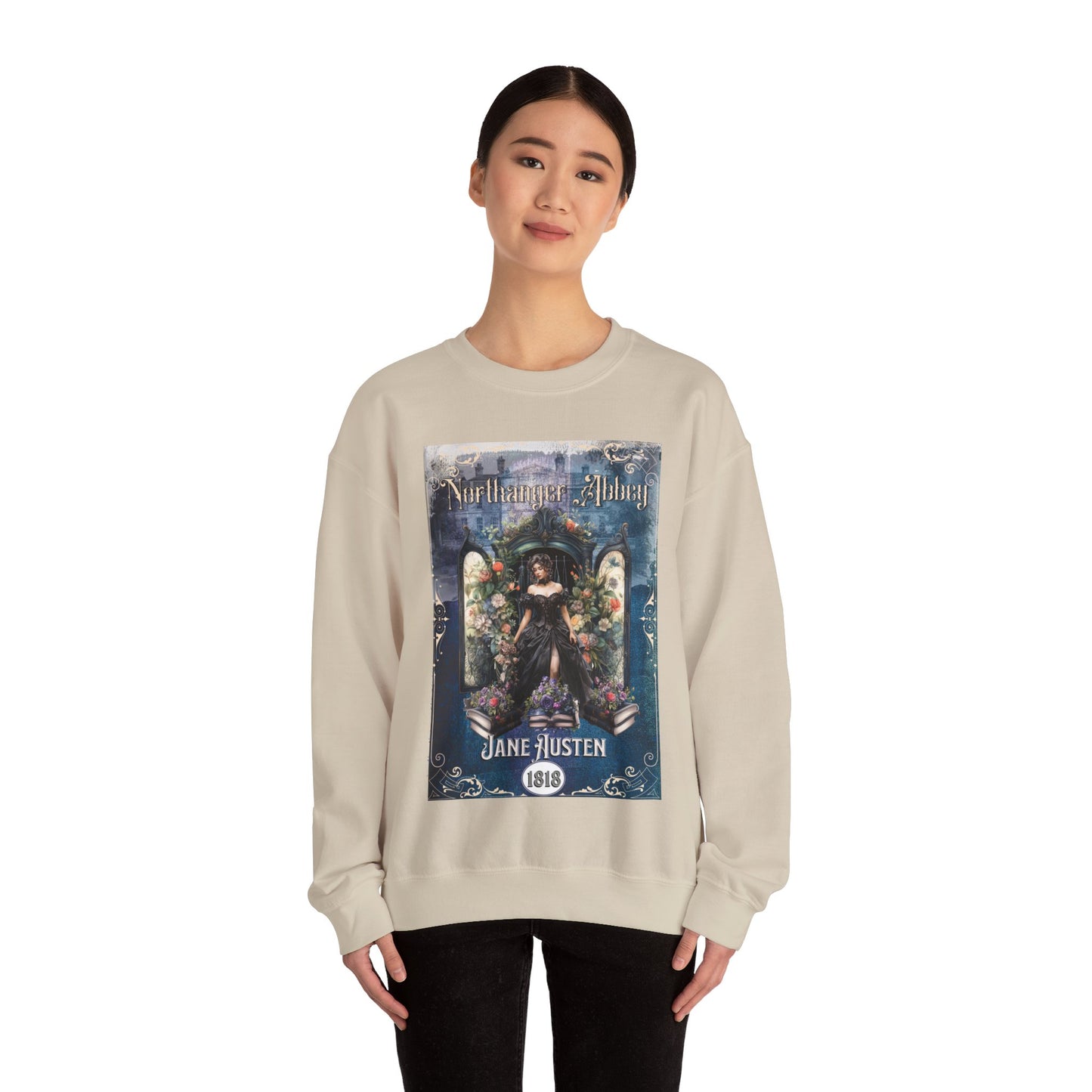 Jane Austen Sweatshirt, Northanger Abbey Historical Romance Sweater, Bookish Literary Jane Austen Fan Art Gift, Gift for Her, Bookclub Shirt Sweatshirt Printify